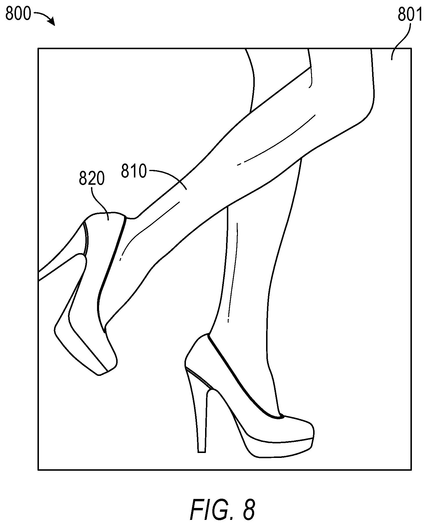 Patent US12417562 Figure 8 – Synthetic view for try-on experience