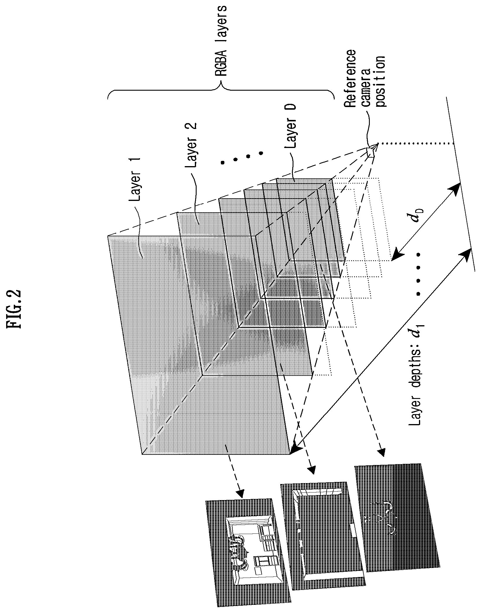 Patent US12417580 Figure 2 – Method and apparatus for filling blank area of MPI view plane based on pixel ray path