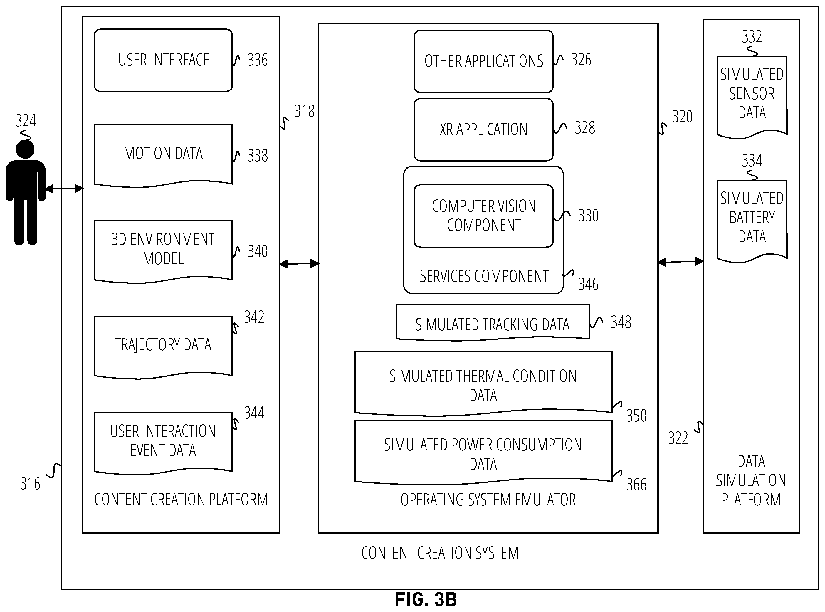 Patent US12417585 Figure 4 – Content creation platform for XR devices