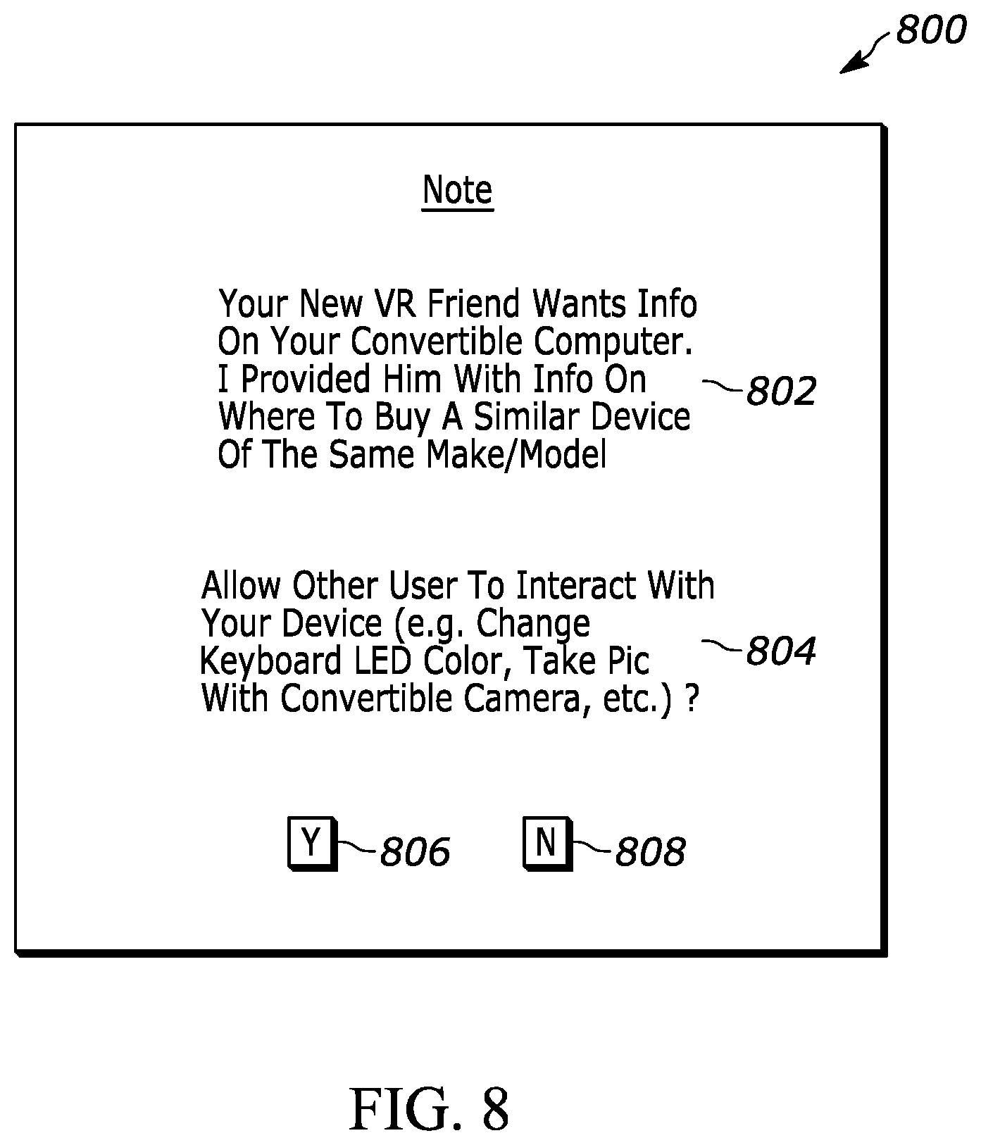 Patent US12417587 Figure 6 – Presentation of representation of device in virtual space based on live physical attribute(s)
