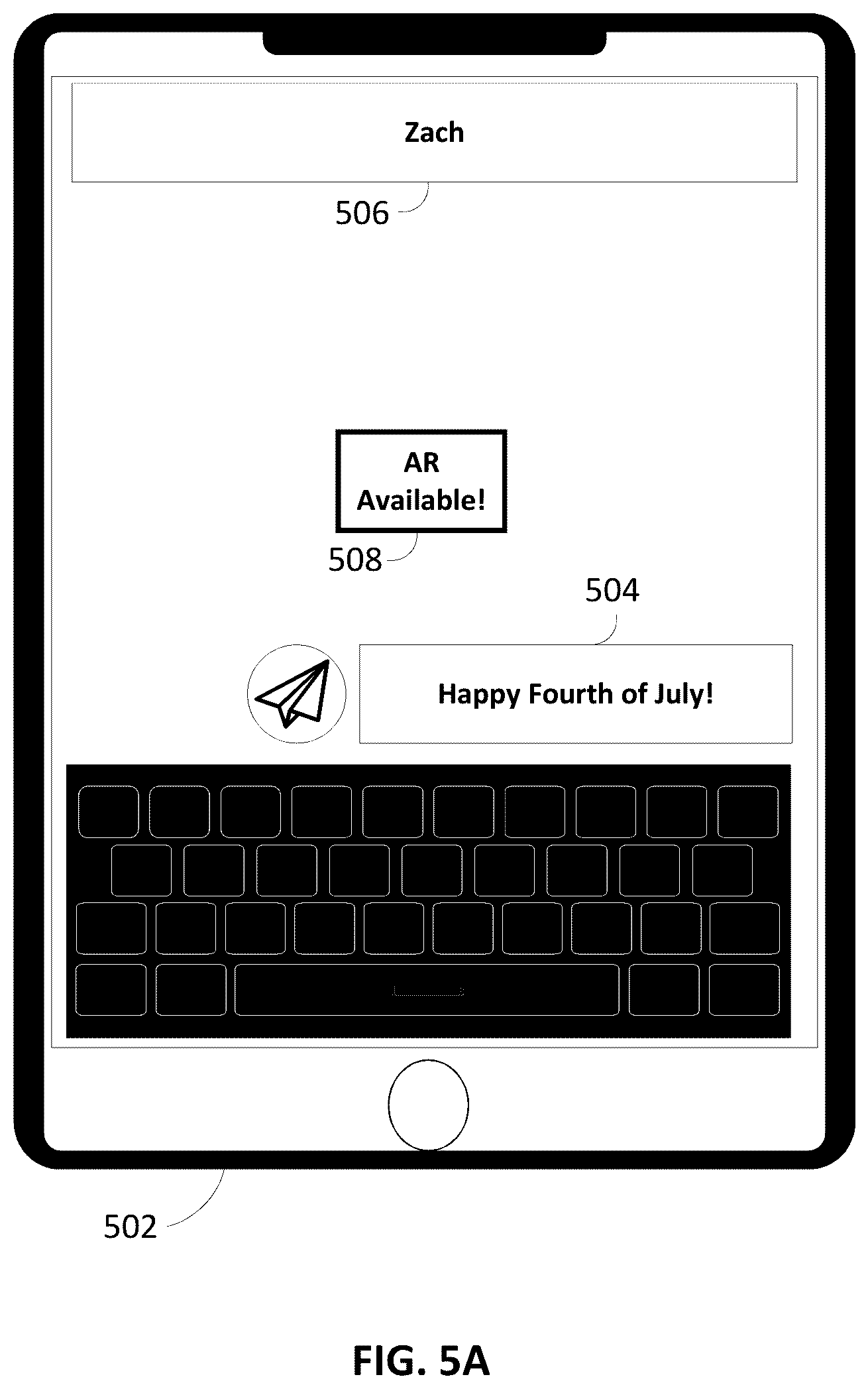 Patent US12417592 Figure 7 – Effect display based on text recognition and room scaling within an augmented reality environment