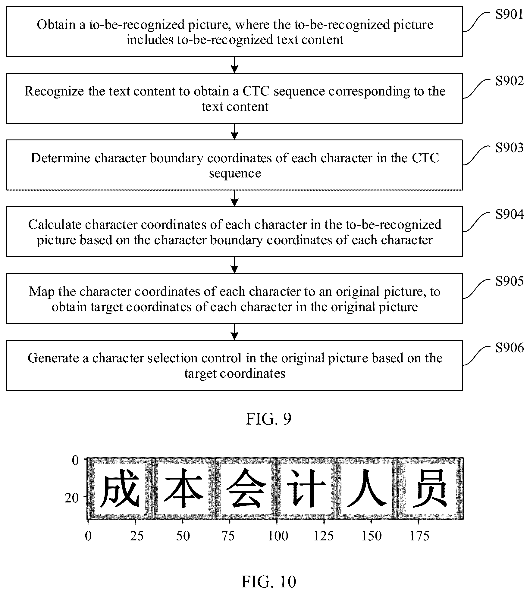 Patent US12417611 Figure 8 – Method and apparatus for character selection based on character recognition, and terminal device