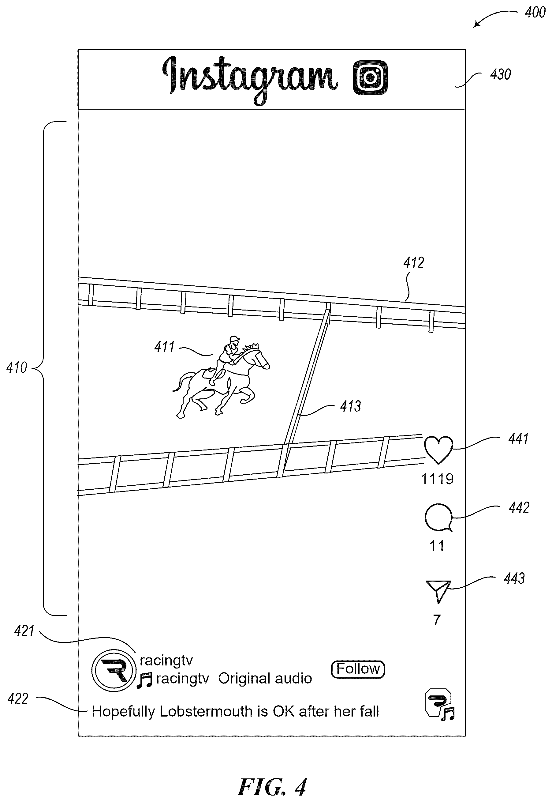 Patent US12417630 Figure 4 – Connecting computing devices presenting information relating to the same or similar topics