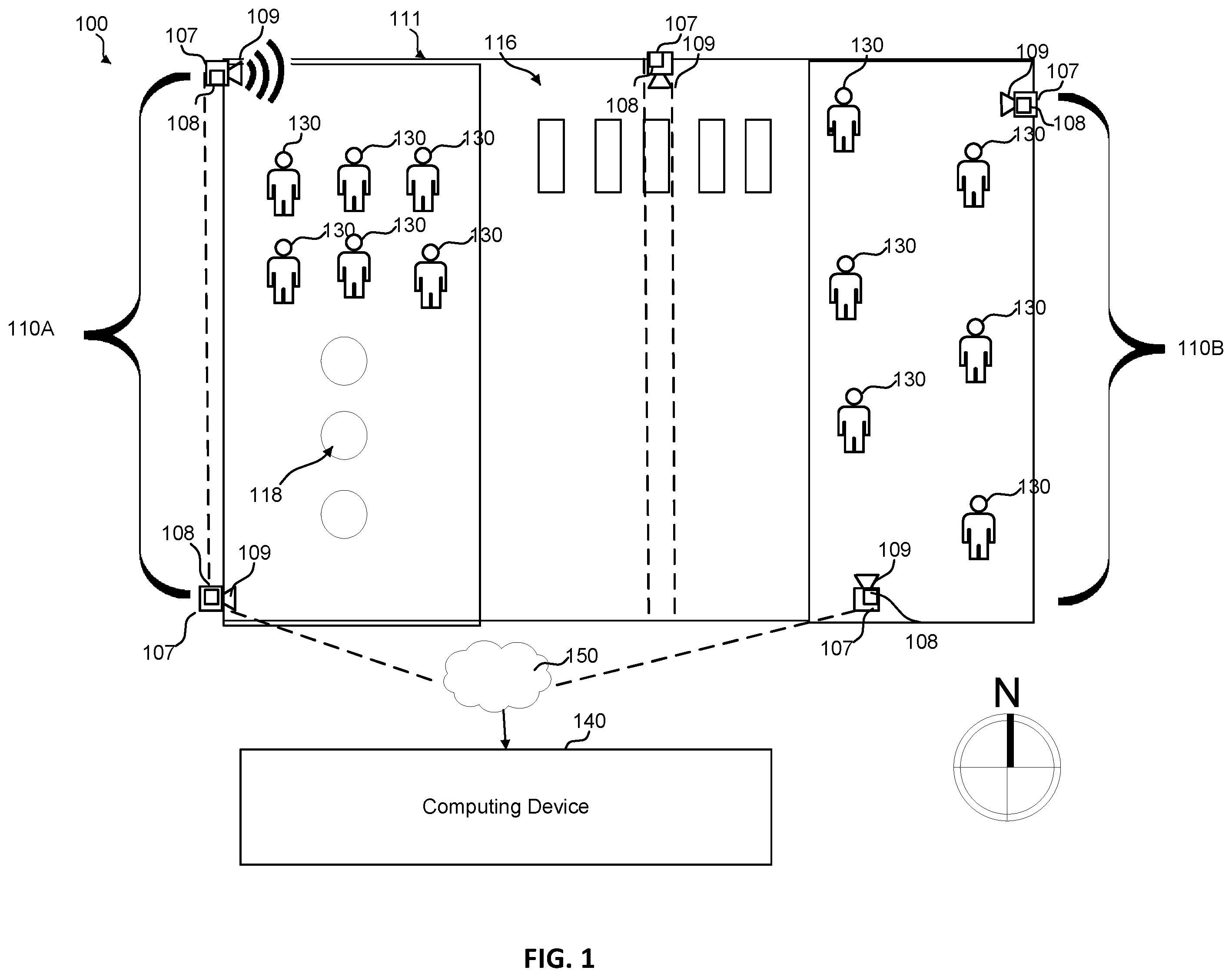 Patent US12417632 Figure 1 – Systems and methods of identifying persons-of-interest