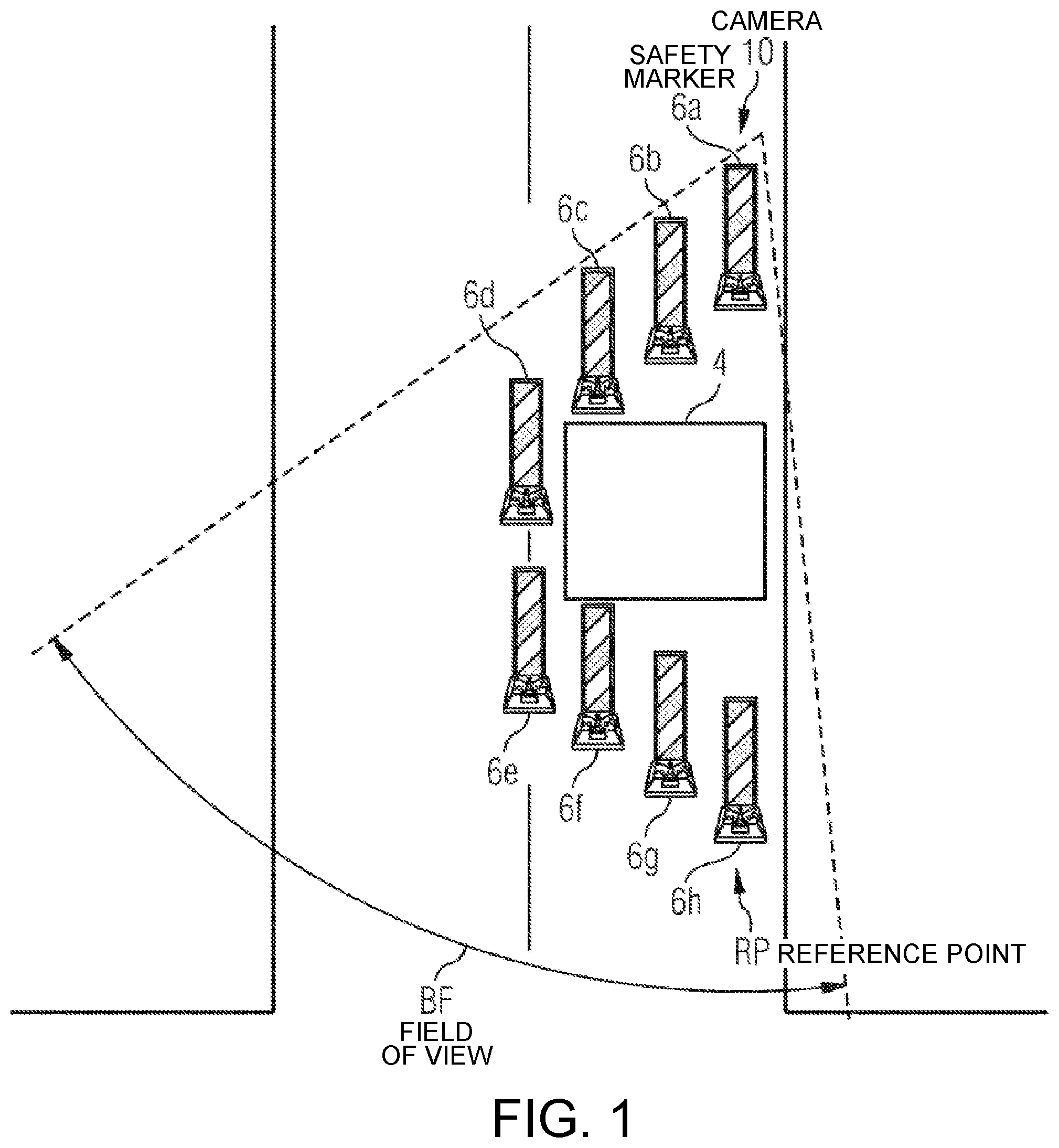 Patent US12417635 Figure 1 – Method for monitoring the securing of a road construction site