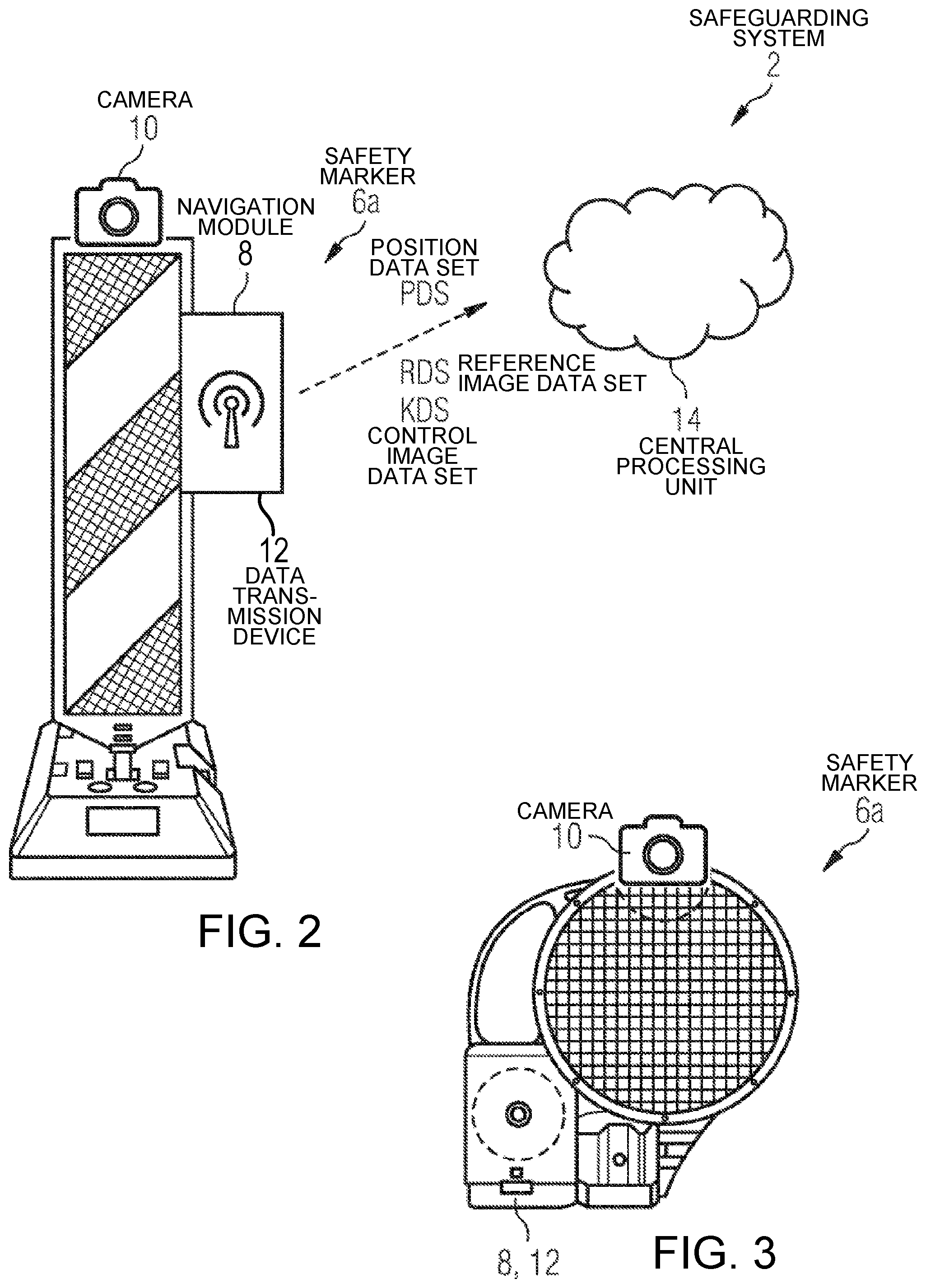 Patent US12417635 Figure 2 – Method for monitoring the securing of a road construction site