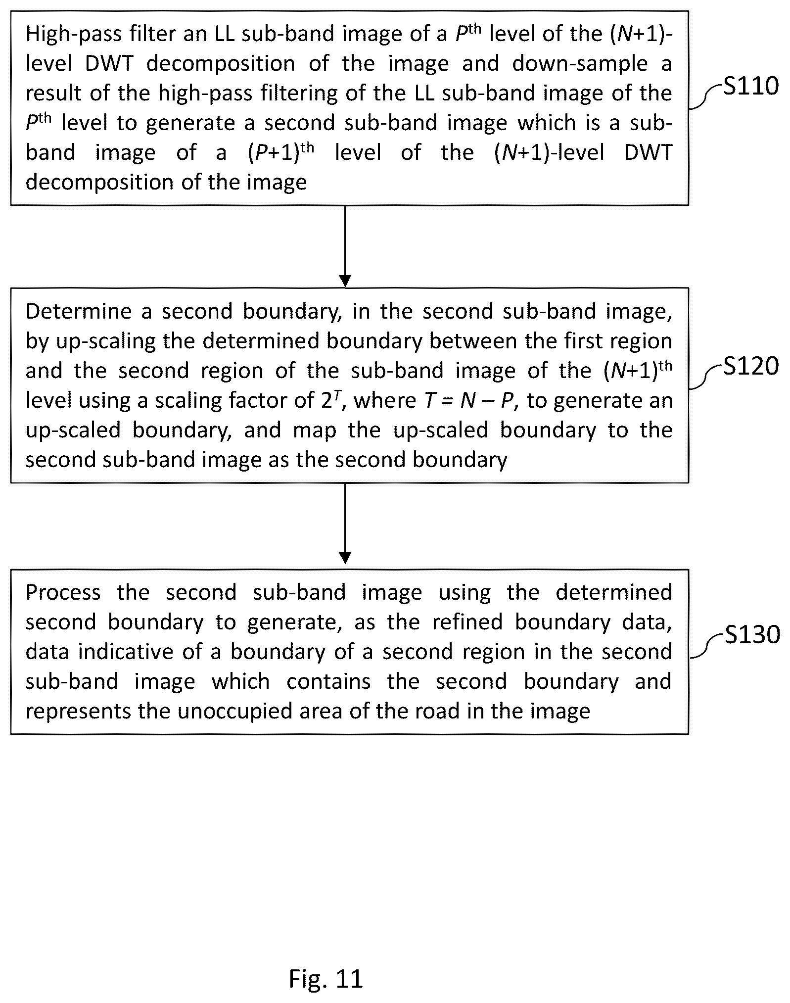 Patent US12417641 Figure 11 – Method and apparatus for determining the speed of a vehicle travelling along a road by processing images of the road