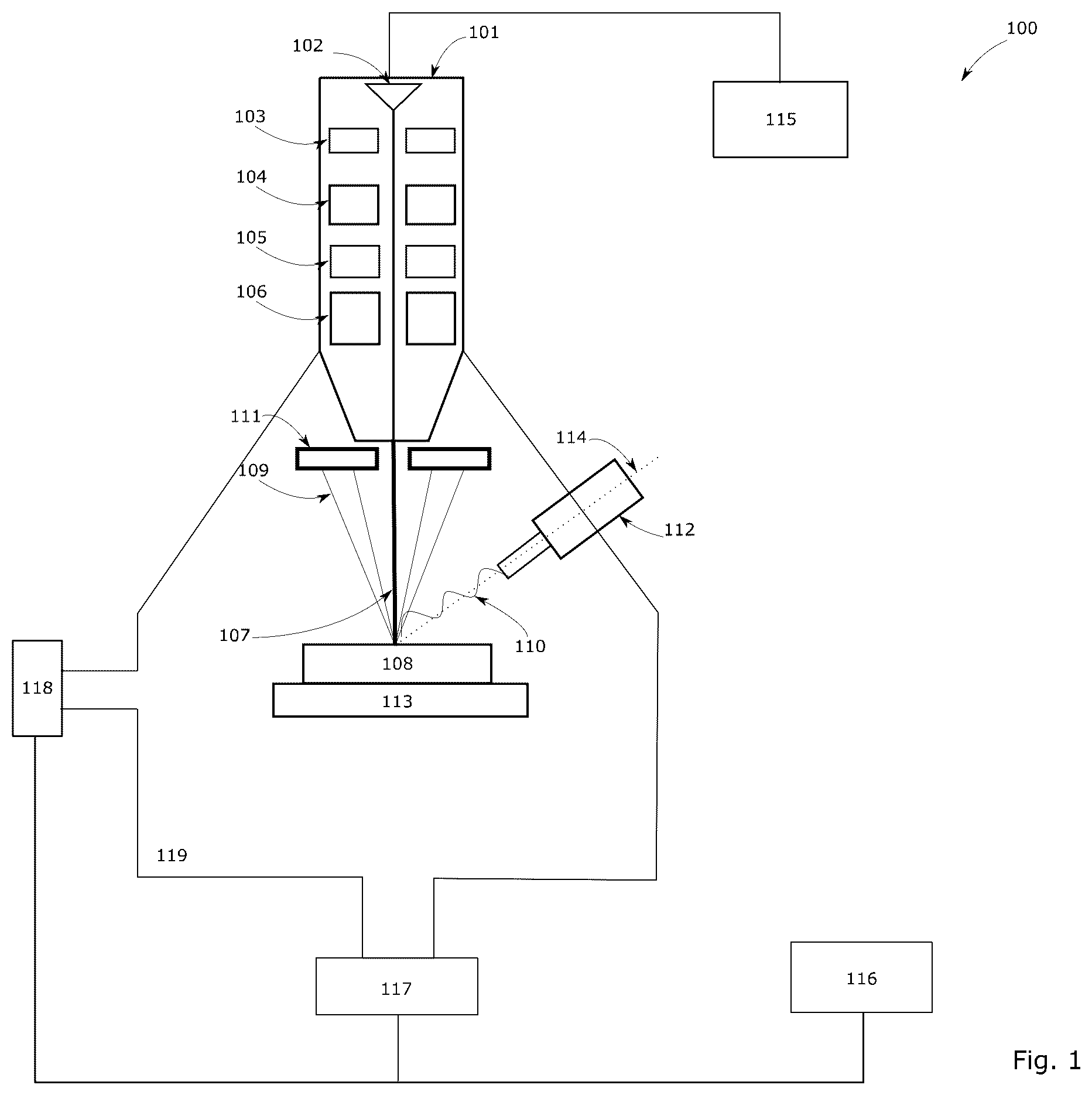 Patent US12417645 Figure 1 – Multiple image segmentation and/or multiple dynamic spectral acquisition for material and mineral classification