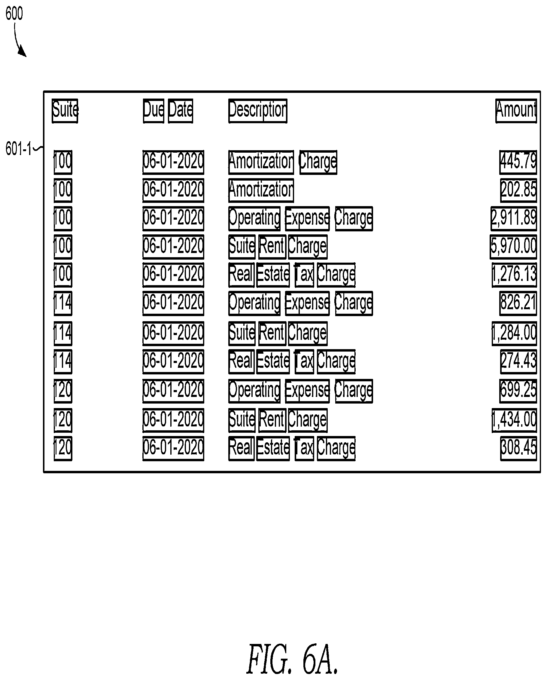 Patent US12417649 Figure 6 – Table information extraction and mapping to other documents