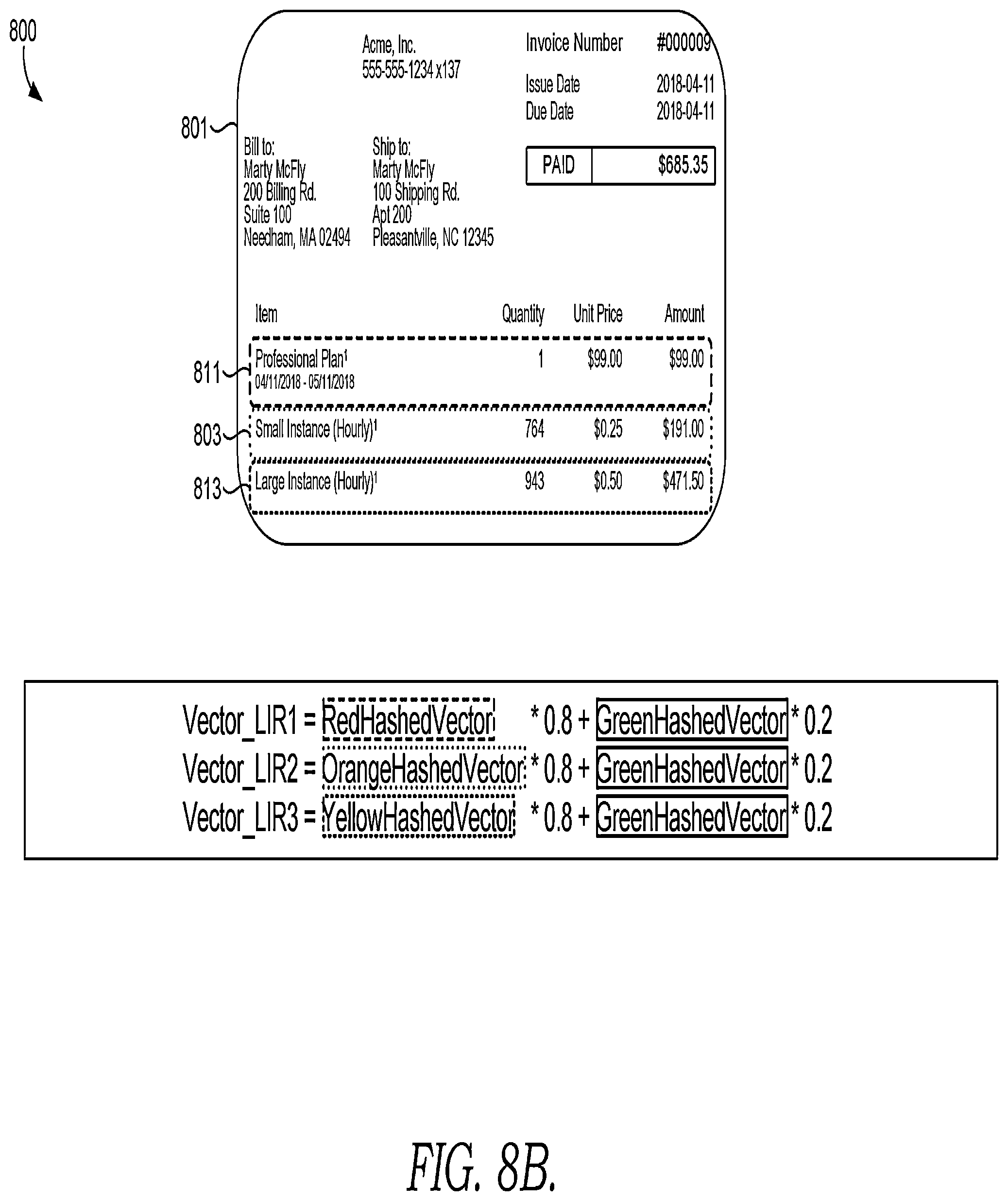 Patent US12417649 Figure 11 – Table information extraction and mapping to other documents
