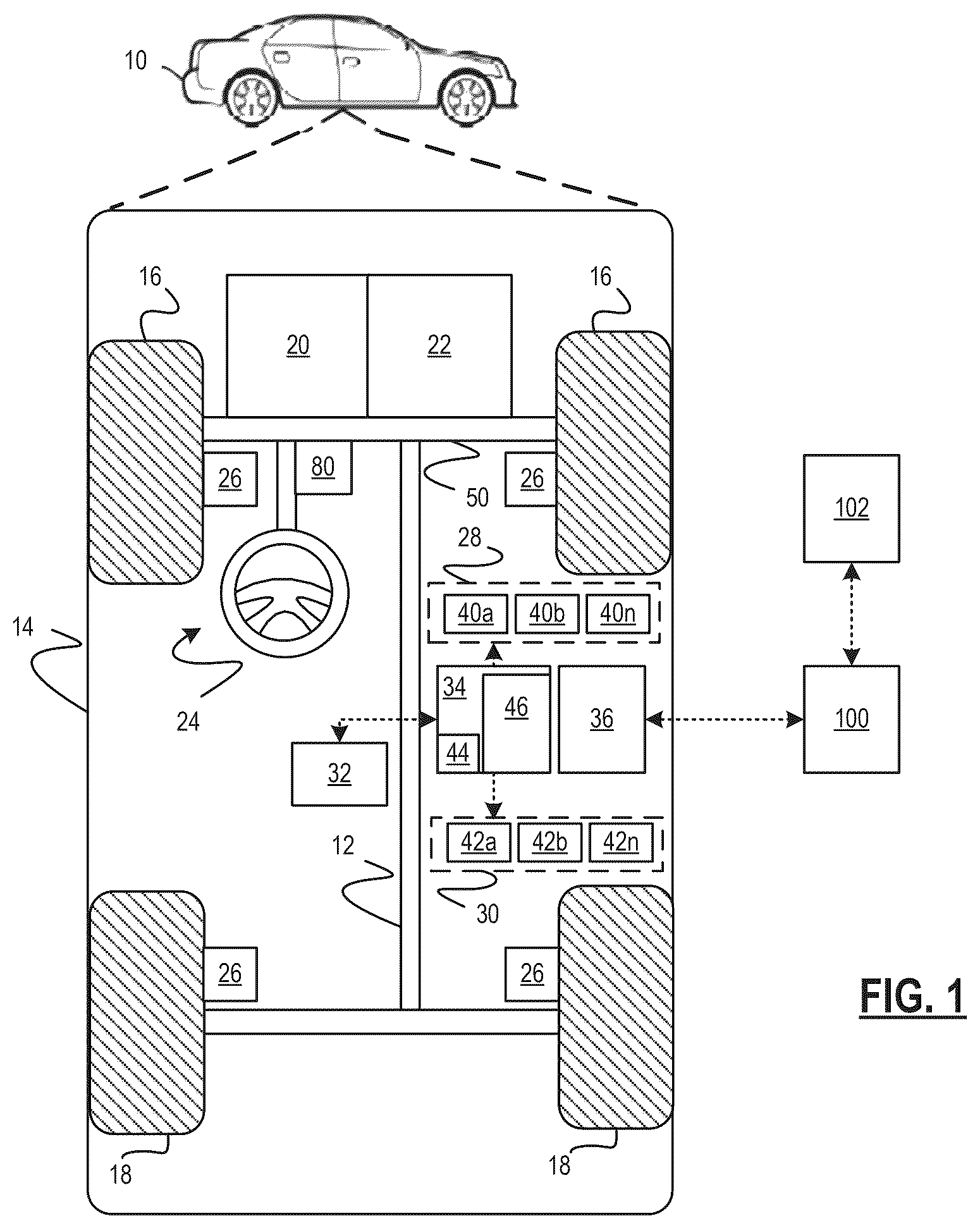 Patent US12417657 — Systems and methods for predicting post-event vehicle occupant injury — Figure 1