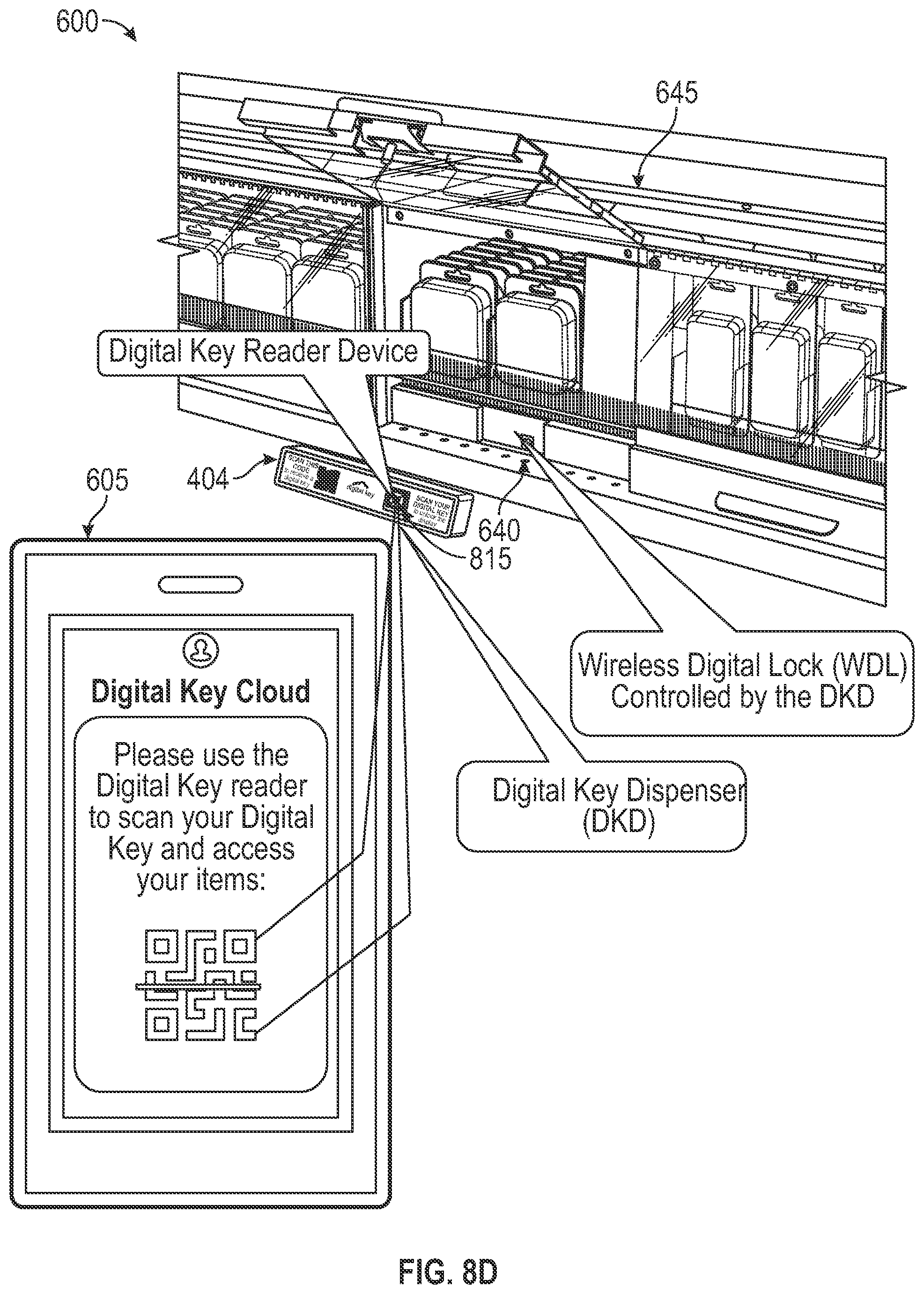 Patent US12417661 Figure 10 – Theft deterring product display