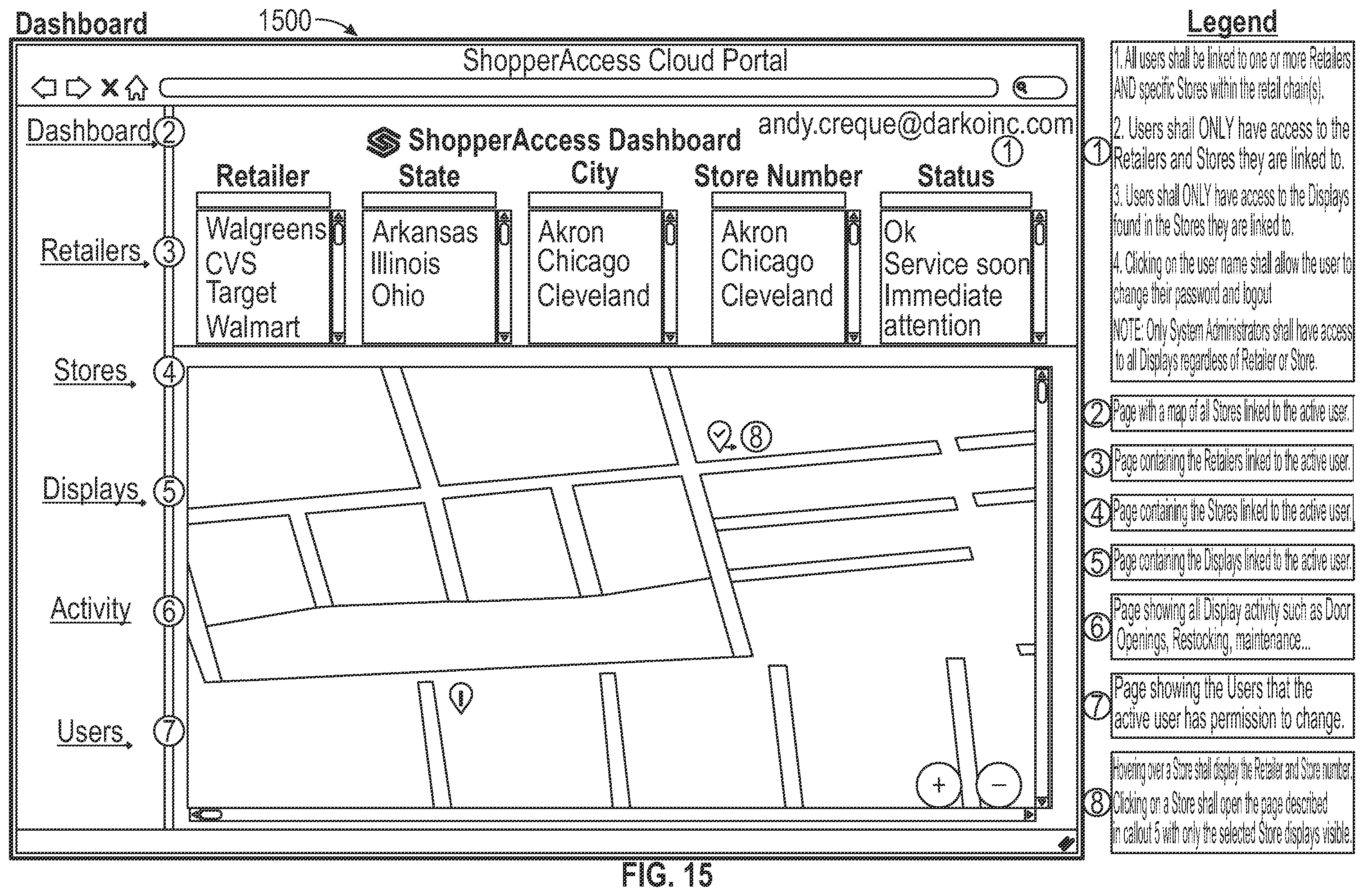 Patent US12417661 Figure 17 – Theft deterring product display