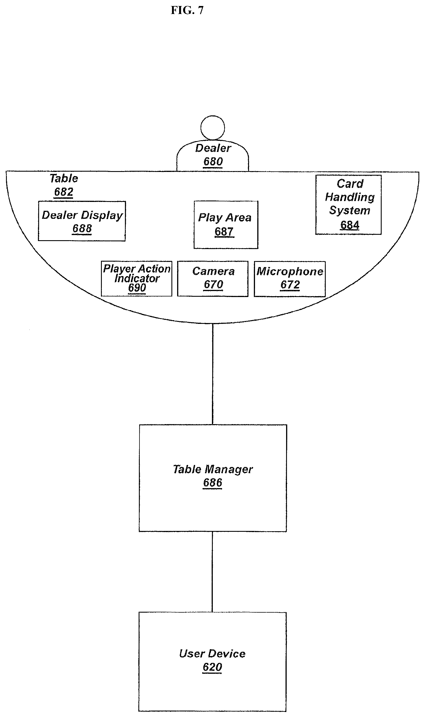 Patent US12417678 Figure 8 – Blackjack and wagering gaming methods and systems