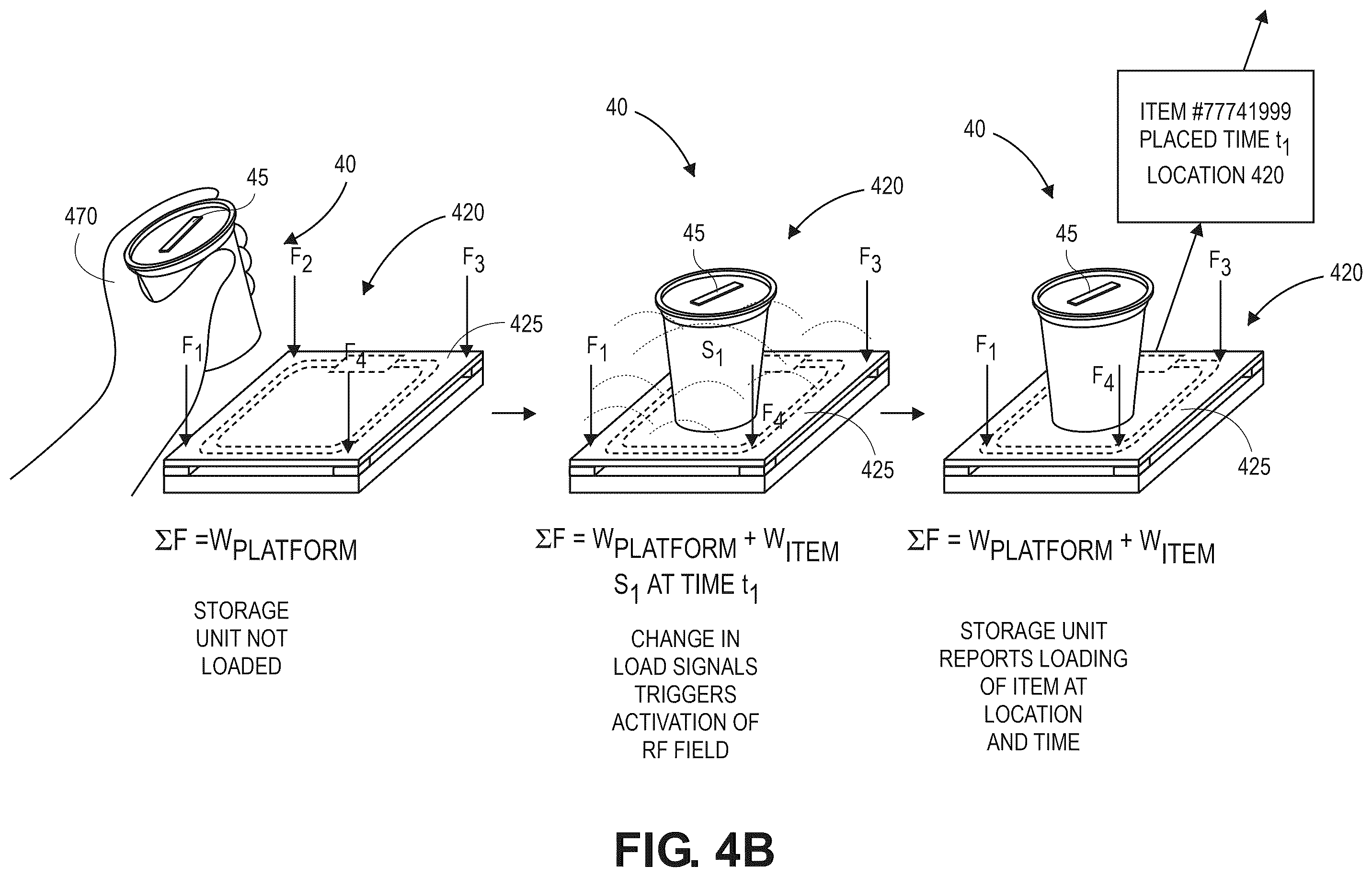 Patent US12417681 Figure 14 – Detecting interactions with storage units based on RFID signals and auxiliary signals