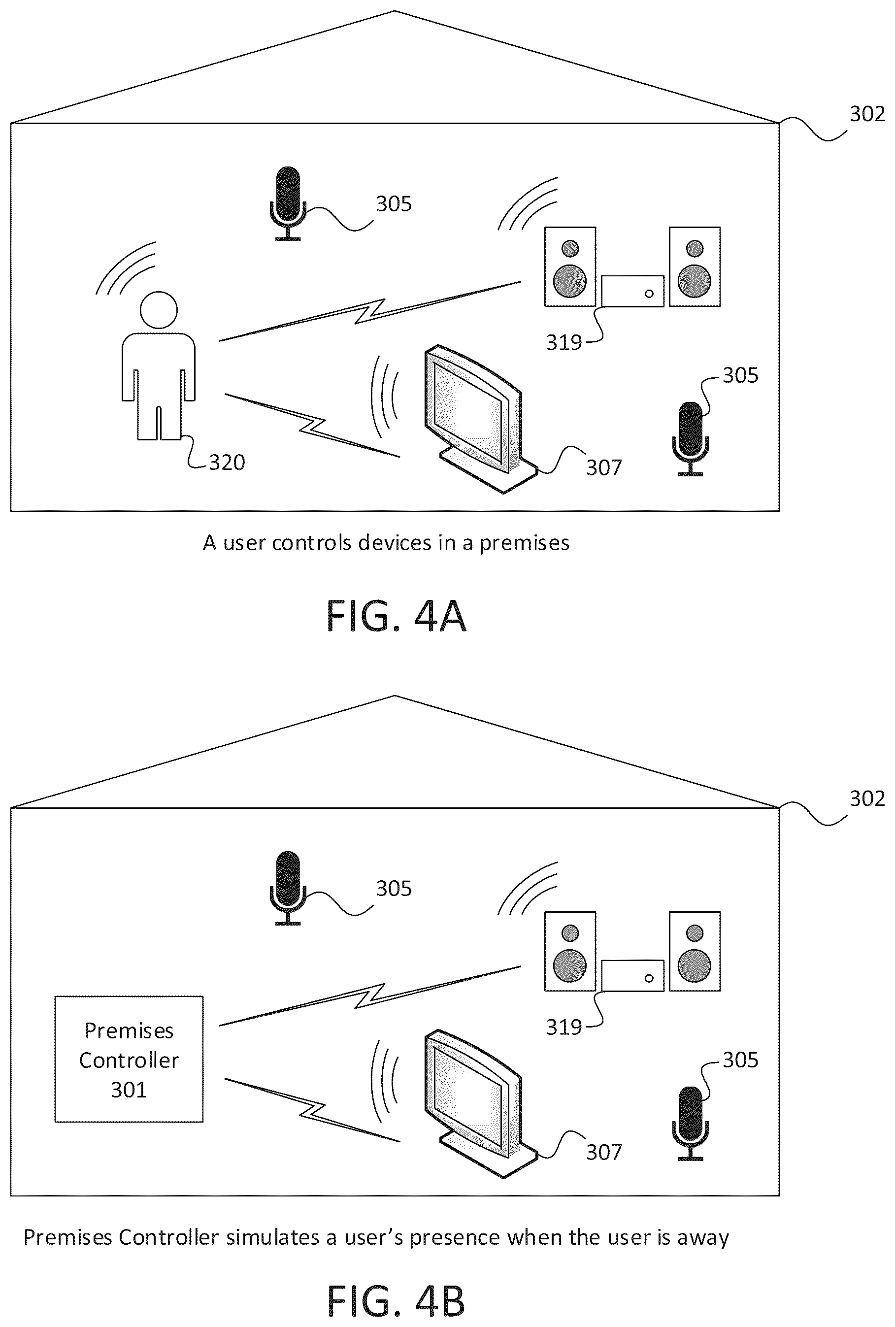 Patent US12417687 Figure 4 – Automatic presence simulator for security systems