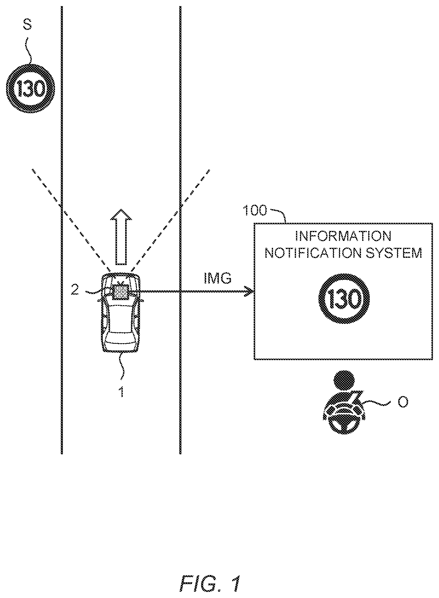 Patent US12417700 — Information notification system and information notification method — Figure 1