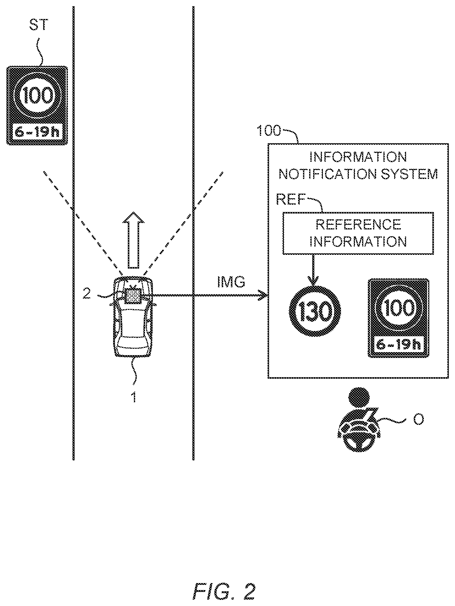 Patent US12417700 Figure 2 – Information notification system and information notification method