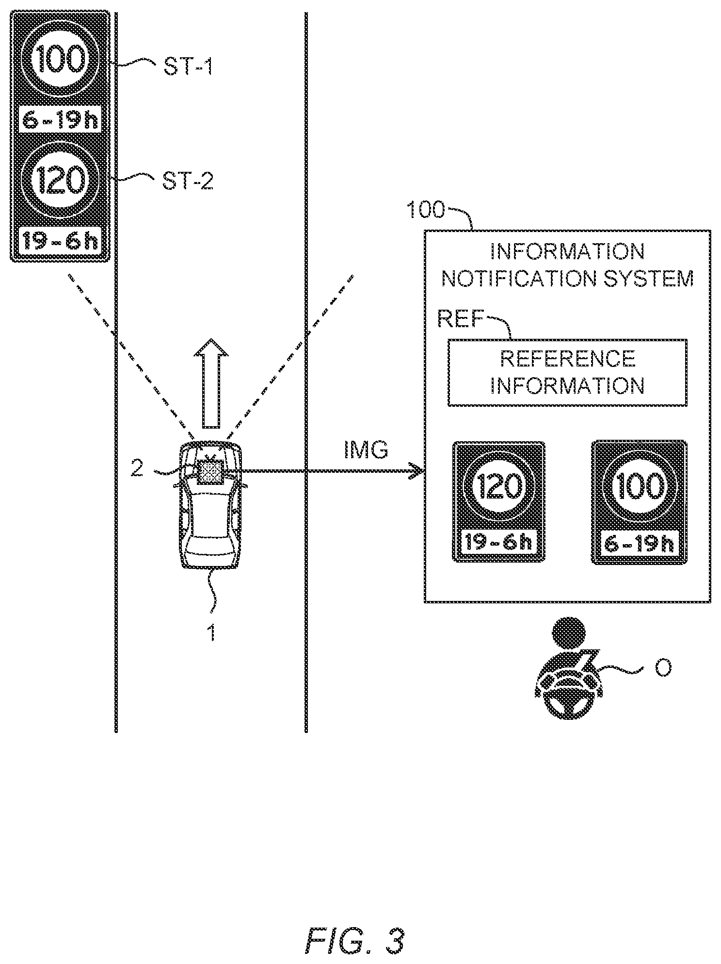 Patent US12417700 Figure 3 – Information notification system and information notification method