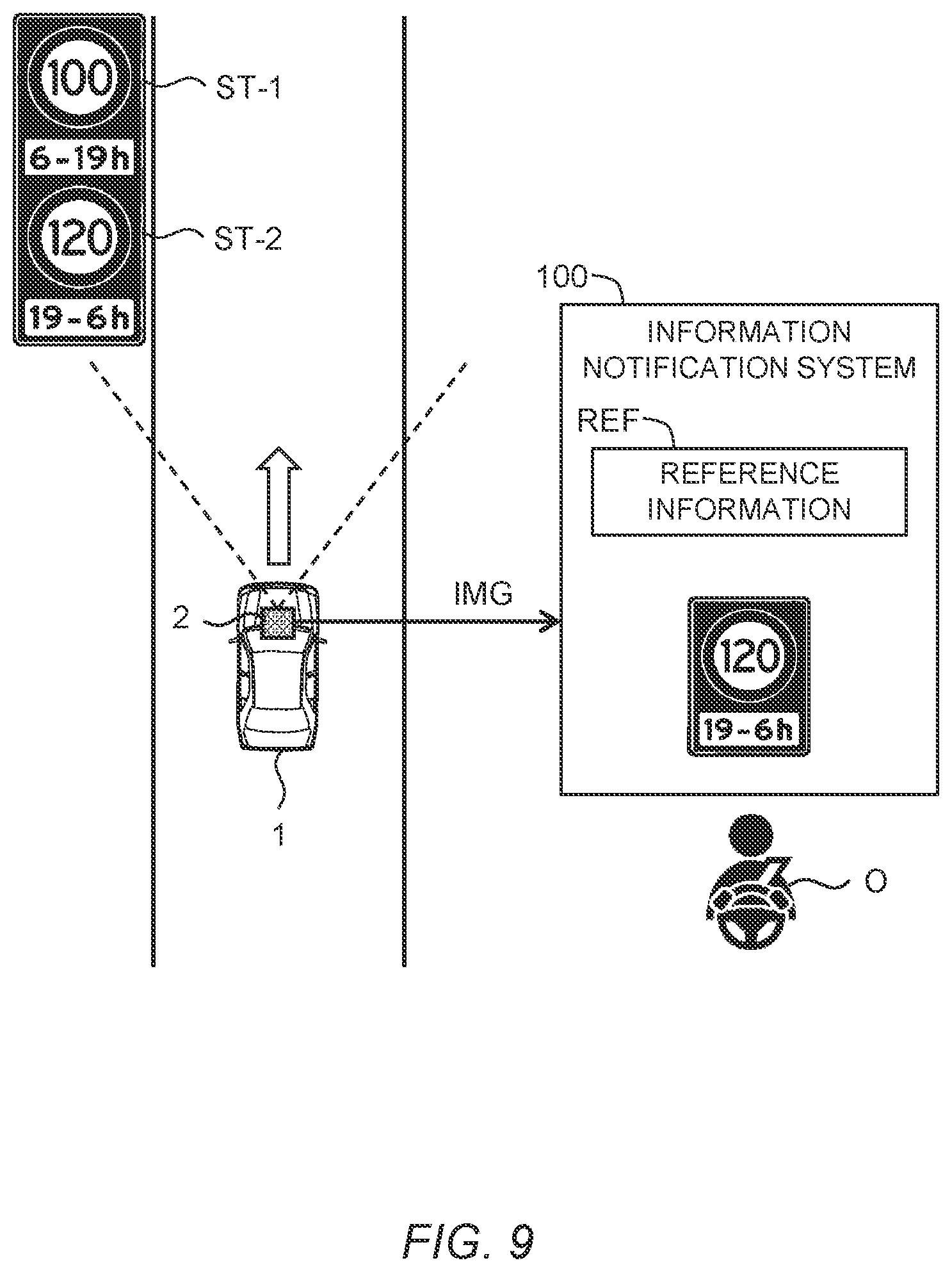 Patent US12417700 Figure 9 – Information notification system and information notification method