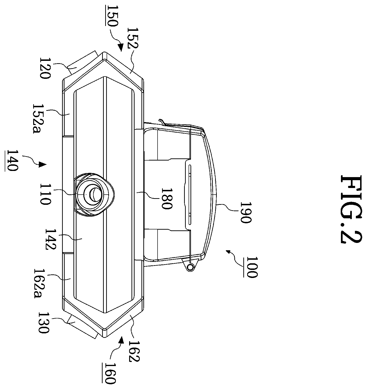 Patent US12417702 Figure 2 – Three-way parking control camera apparatus with parking space displaying function