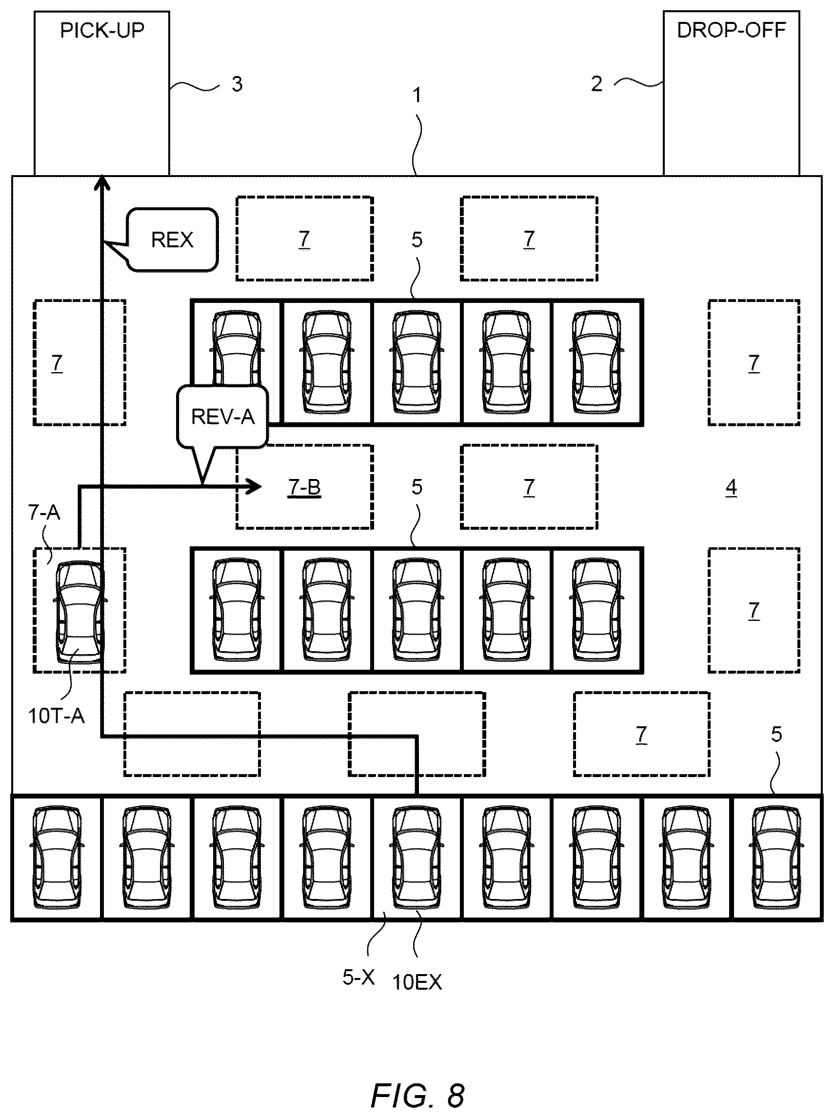 Patent US12417703 Figure 8 – Automated valet parking management system and automated valet parking management method