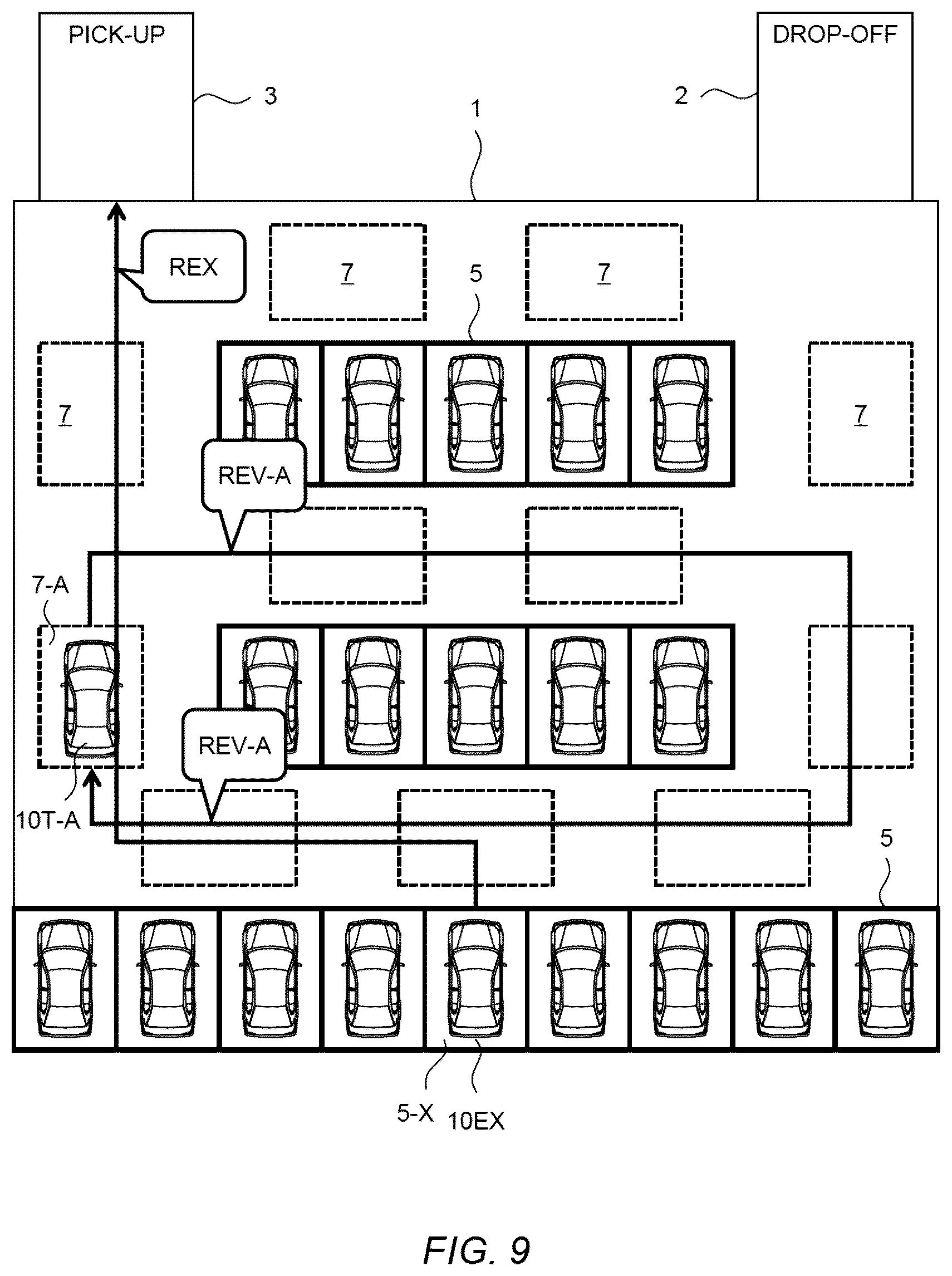 Patent US12417703 Figure 9 – Automated valet parking management system and automated valet parking management method
