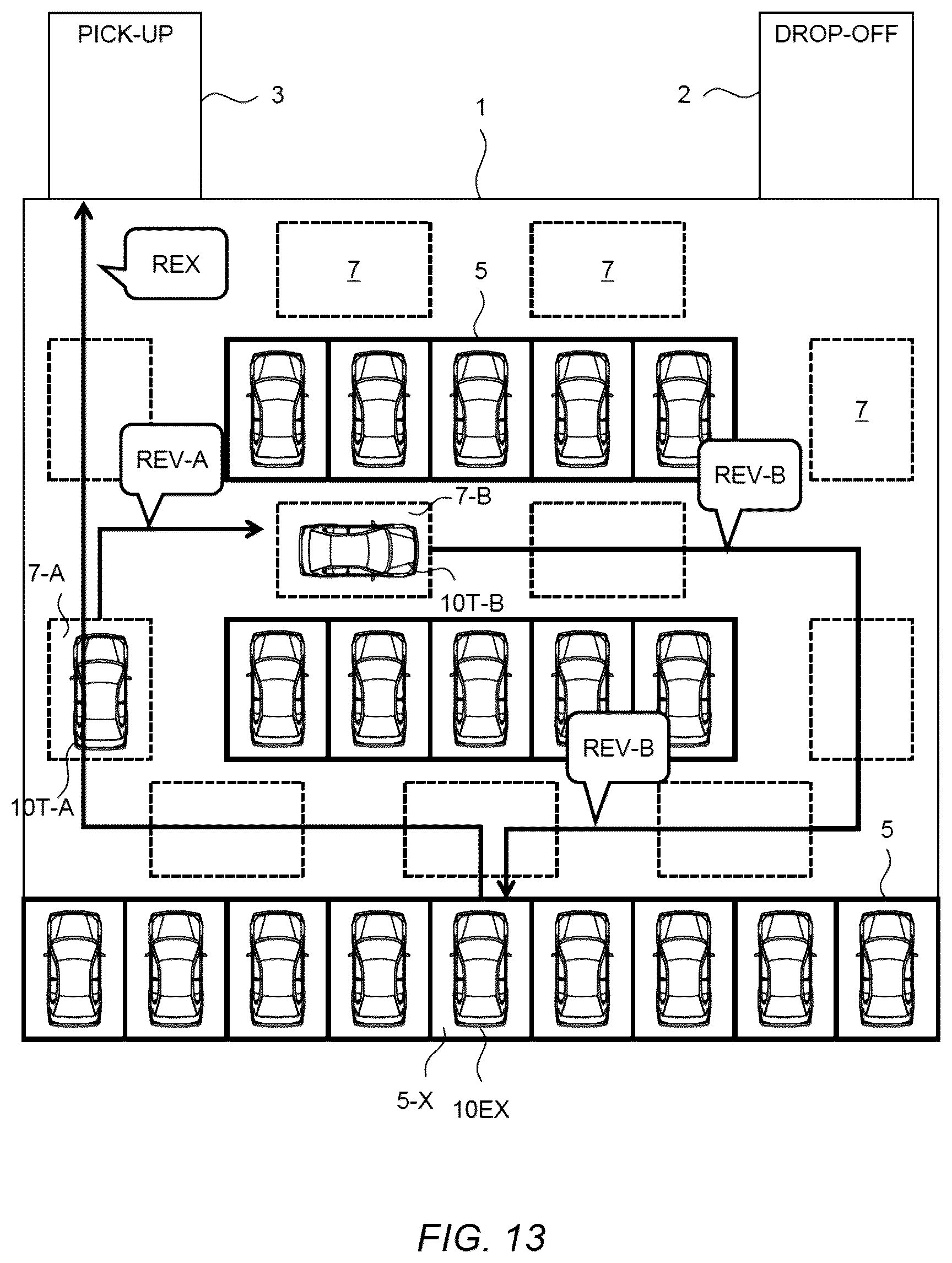 Patent US12417703 Figure 13 – Automated valet parking management system and automated valet parking management method