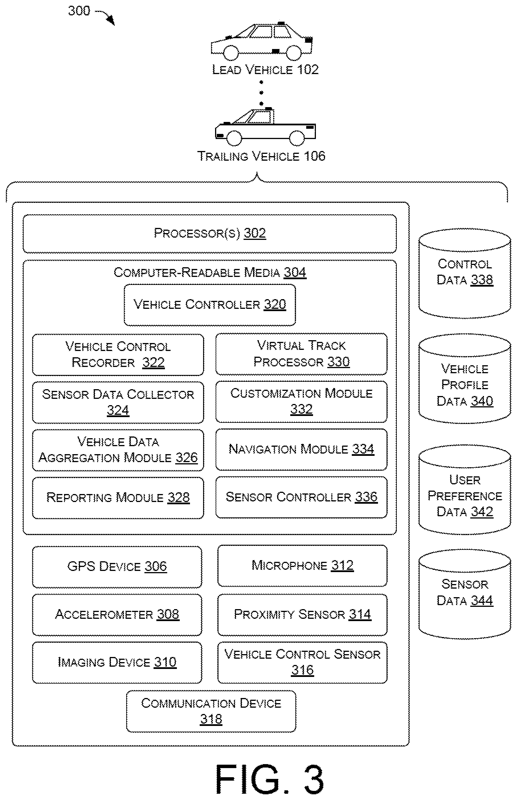 Patent US12417706 Figure 3 – Annotated virtual track to inform autonomous vehicle control