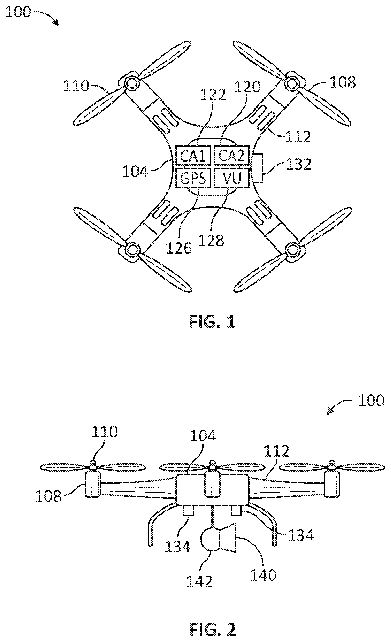 Patent US12417710 Figure 1 – Unmanned aerial vehicle search and rescue systems and methods