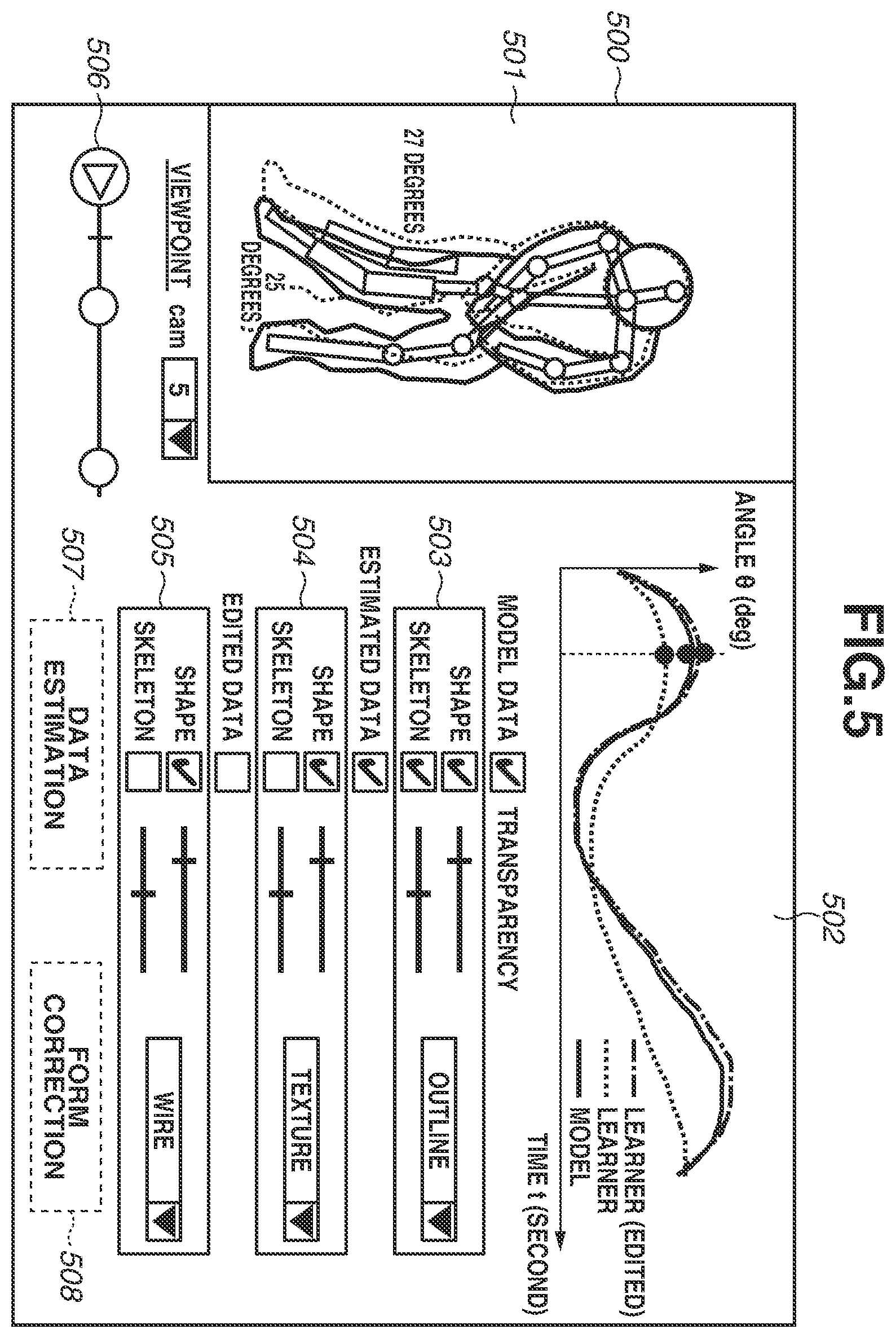 Patent US12417714 Figure 5 – Subject body motion capturing and comparison with an expert's technique