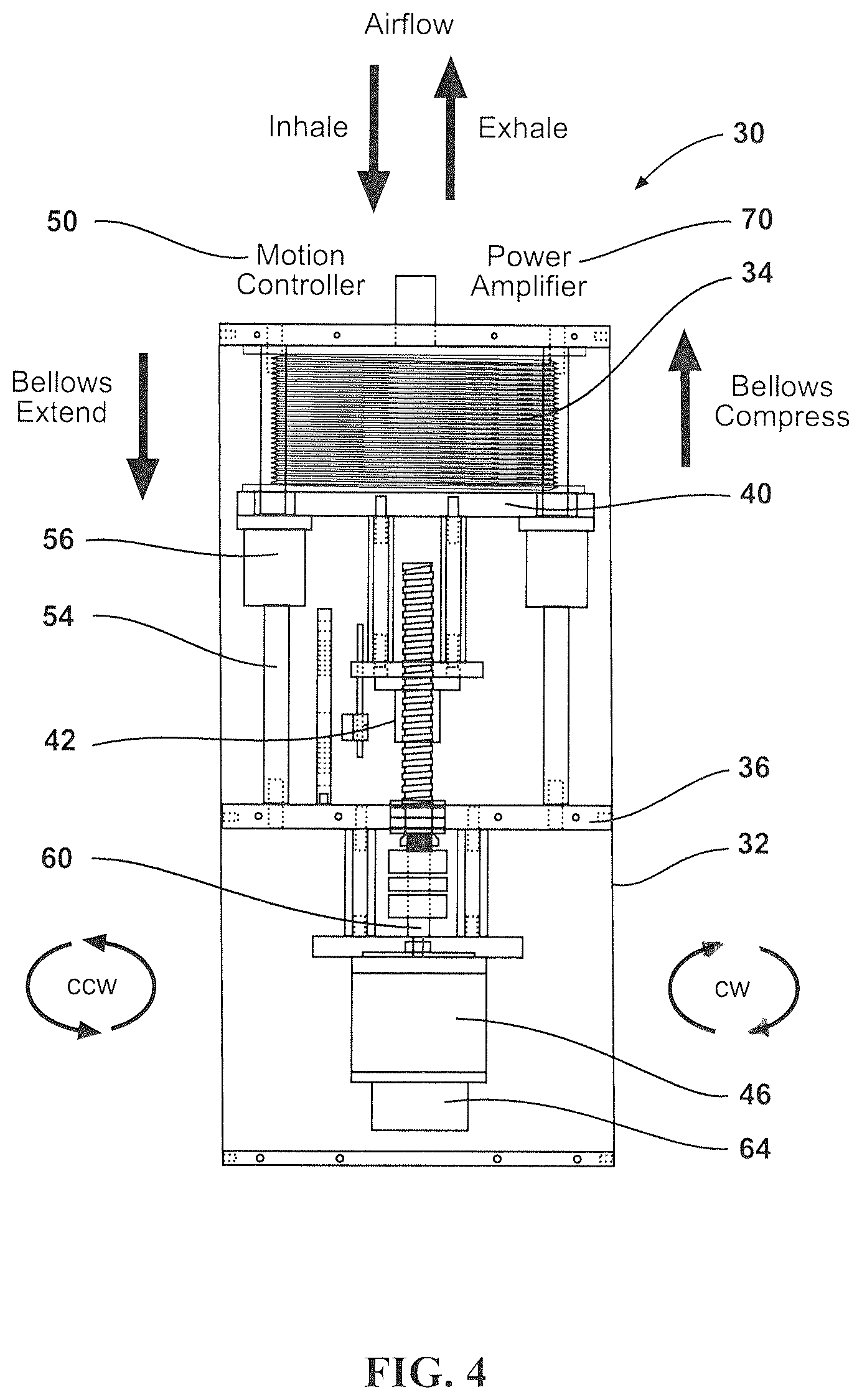 Patent US12417717 Figure 4 – Dynamic breathing simulator