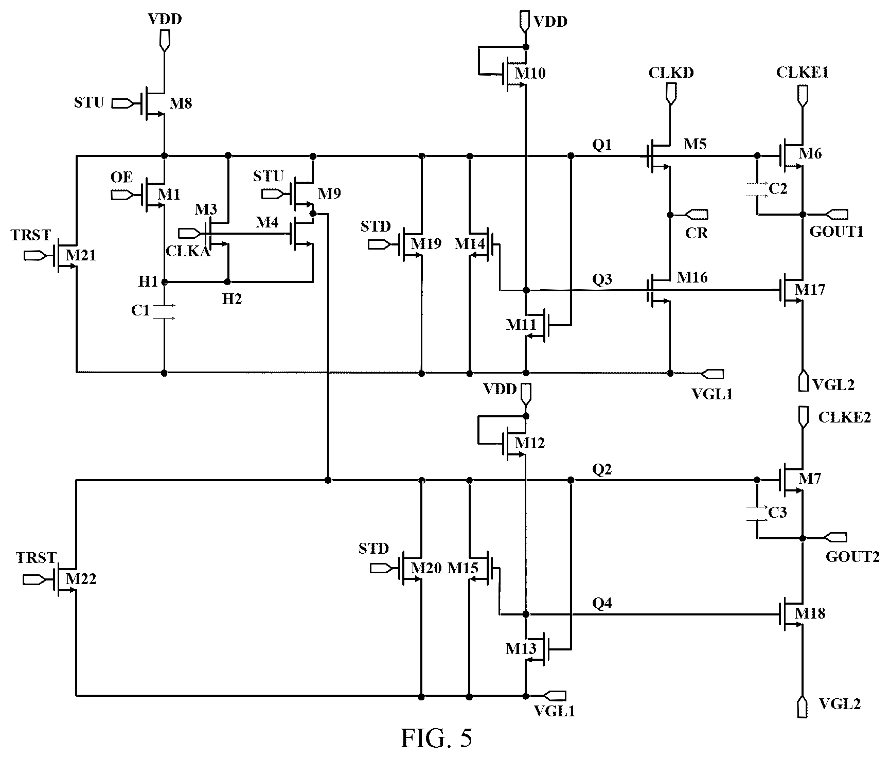 Patent US12417725 Figure 4 – Shift register unit, driving method, gate driving circuit, and display device