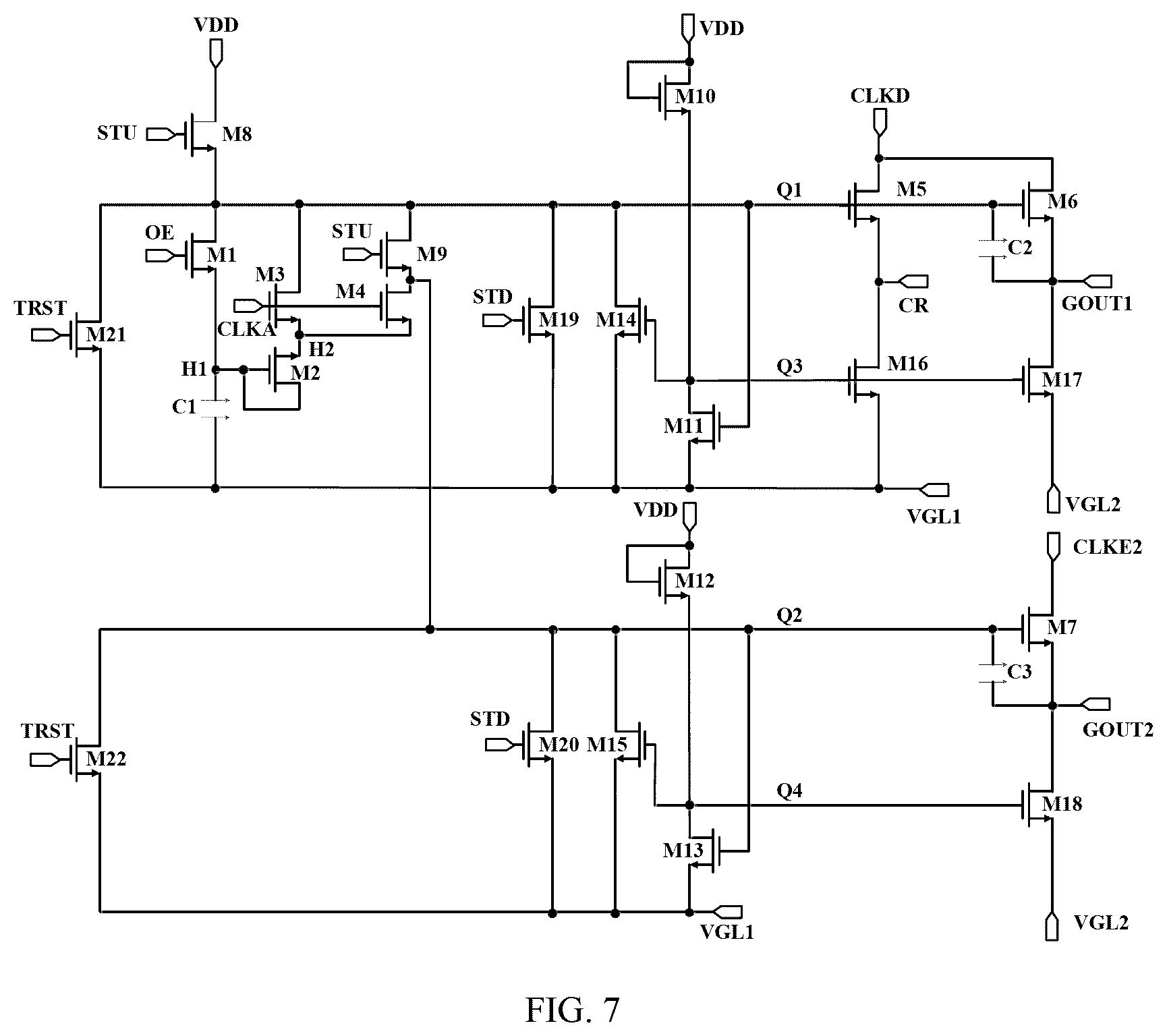 Patent US12417725 Figure 6 – Shift register unit, driving method, gate driving circuit, and display device
