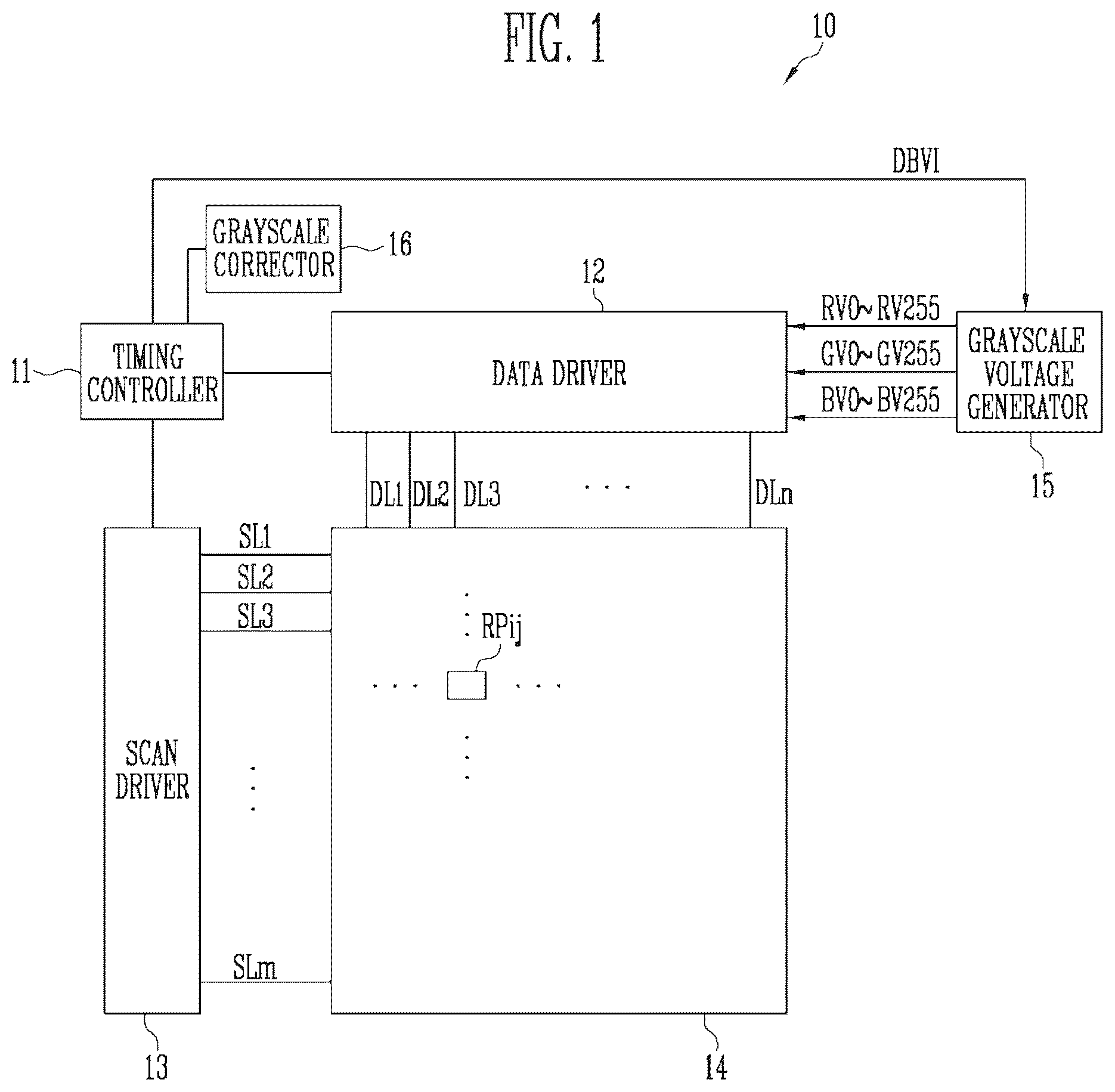 Patent US12417726 — Display device — Figure 1