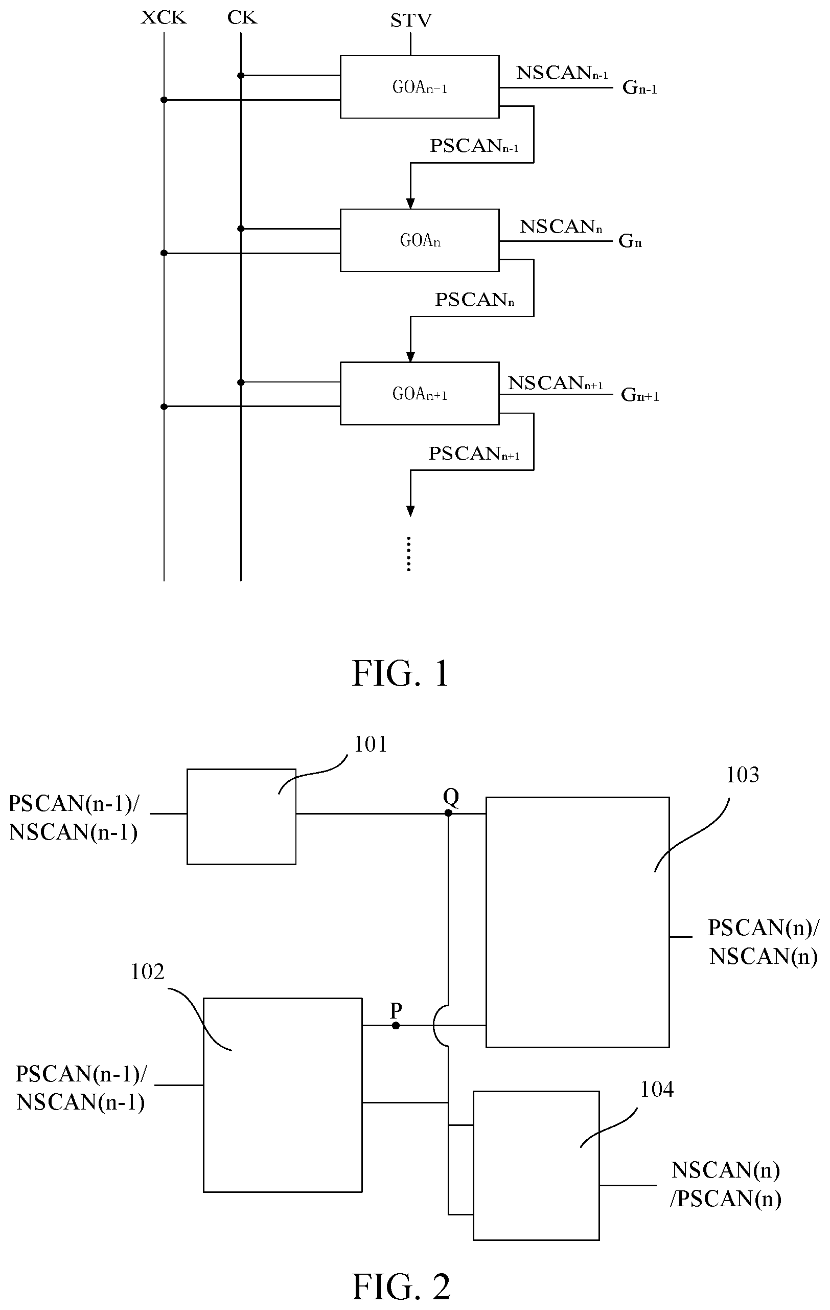 Patent US12417728 Figure 1 – GOA circuit and display panel