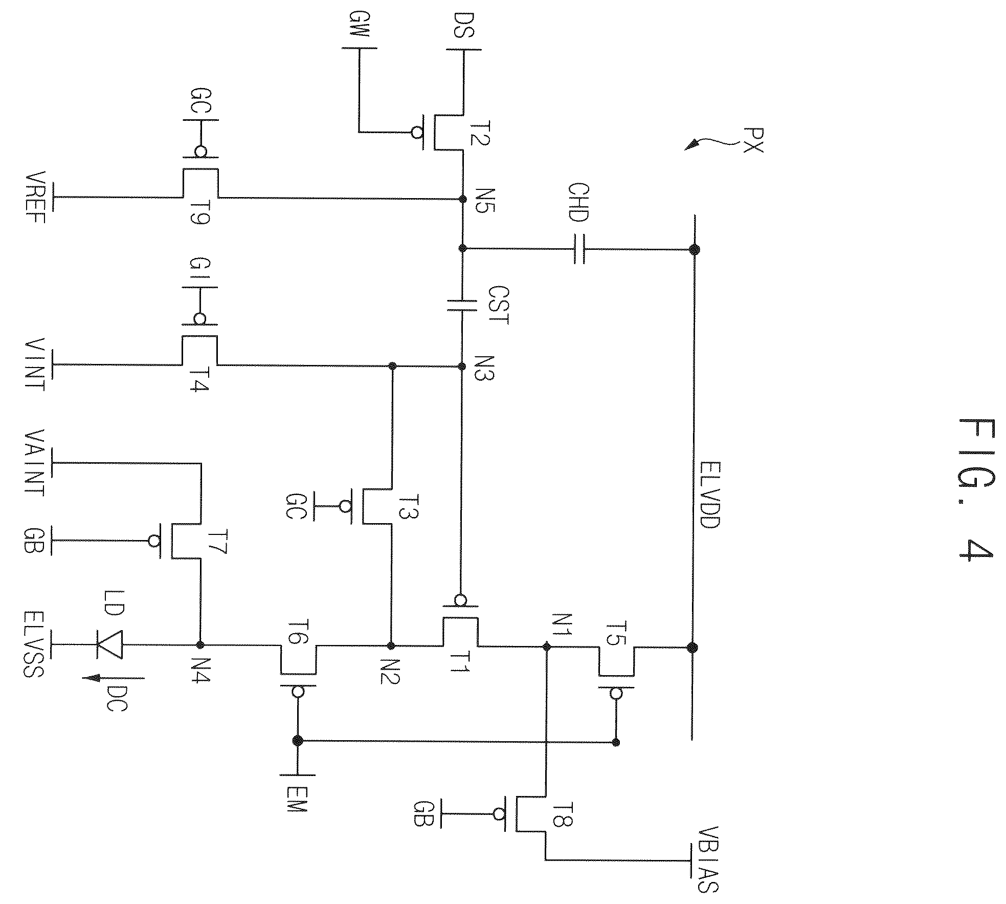 Patent US12417730 Figure 4 – Display device and driver