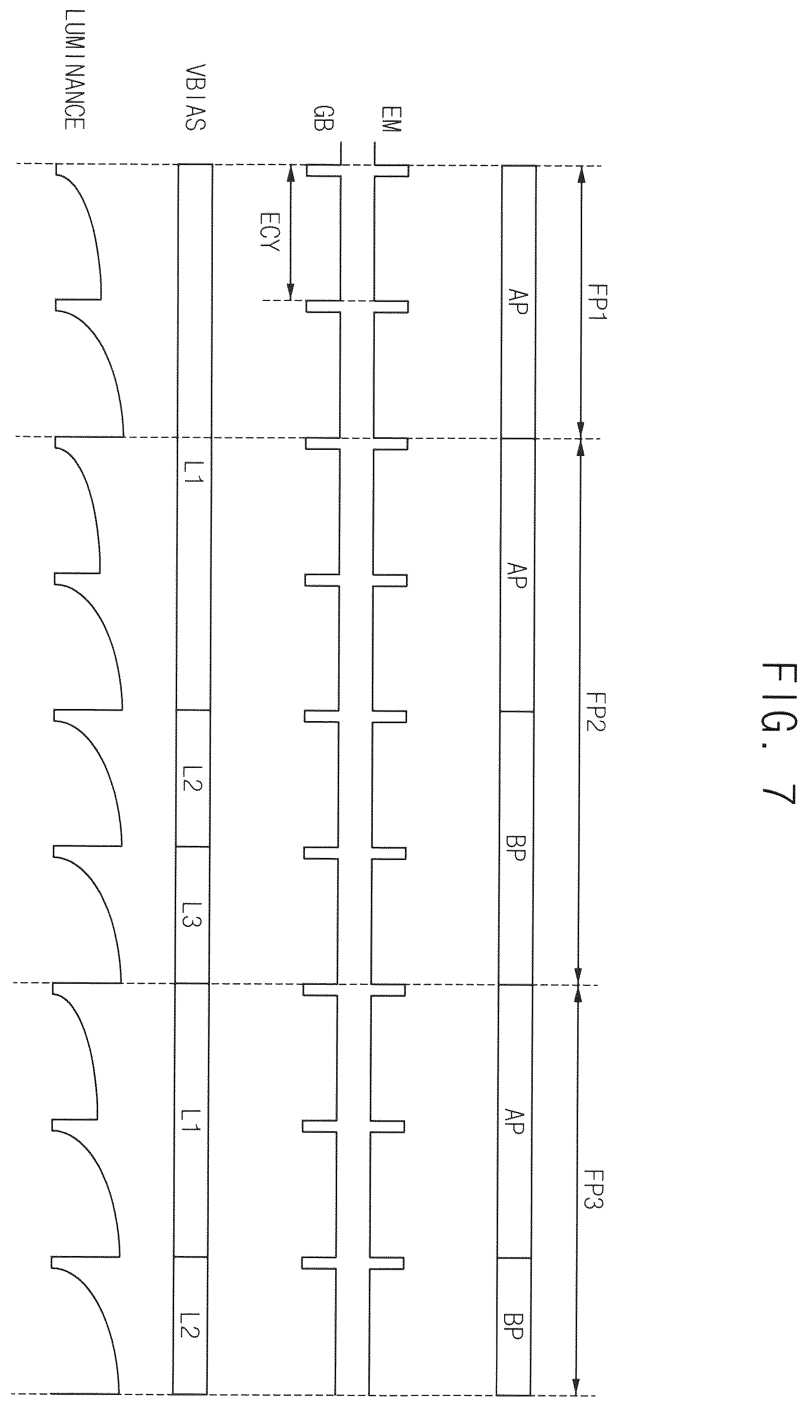 Patent US12417730 Figure 7 – Display device and driver