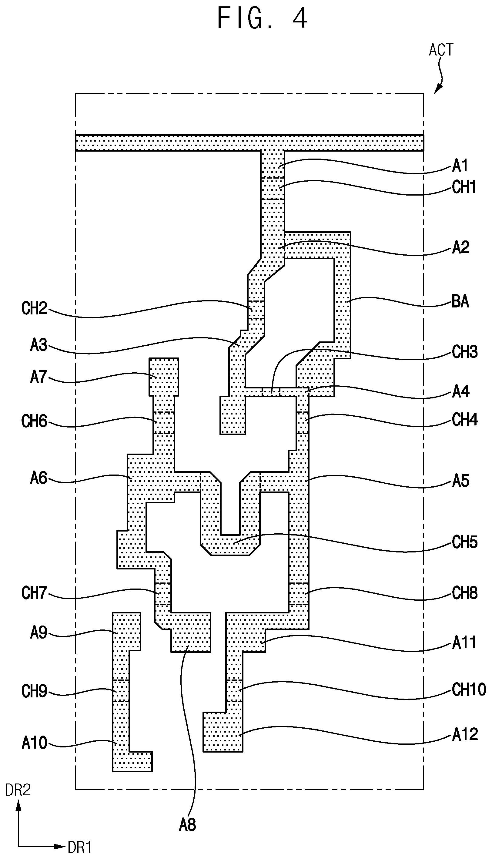 Patent US12417731 Figure 4 – Display device having capacitor including intermediate area