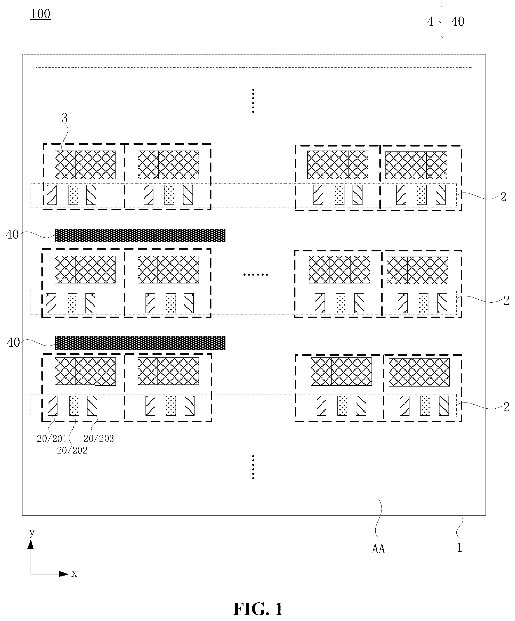 Patent US12417733 Figure 1 – Display panel and display device