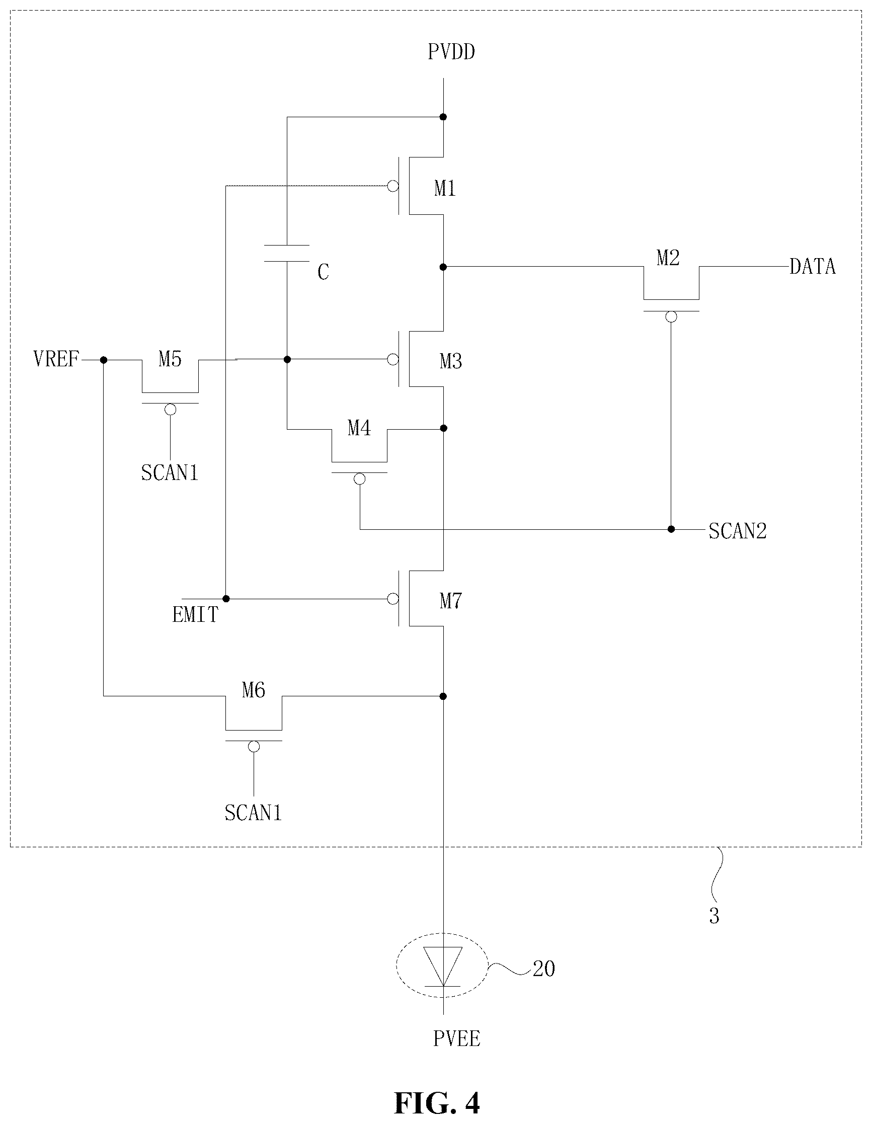 Patent US12417733 Figure 3 – Display panel and display device