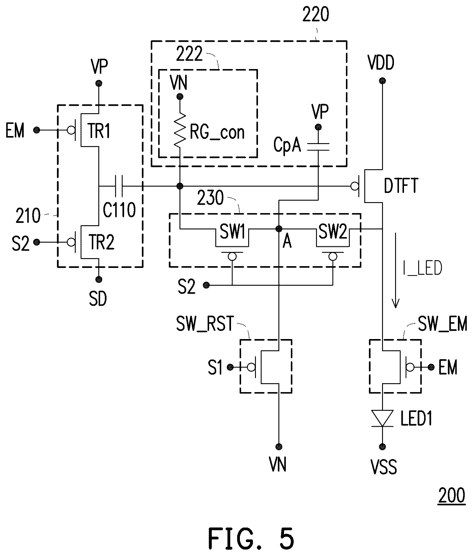 Patent US12417734 Figure 6 – Display panel and pixel circuit thereof