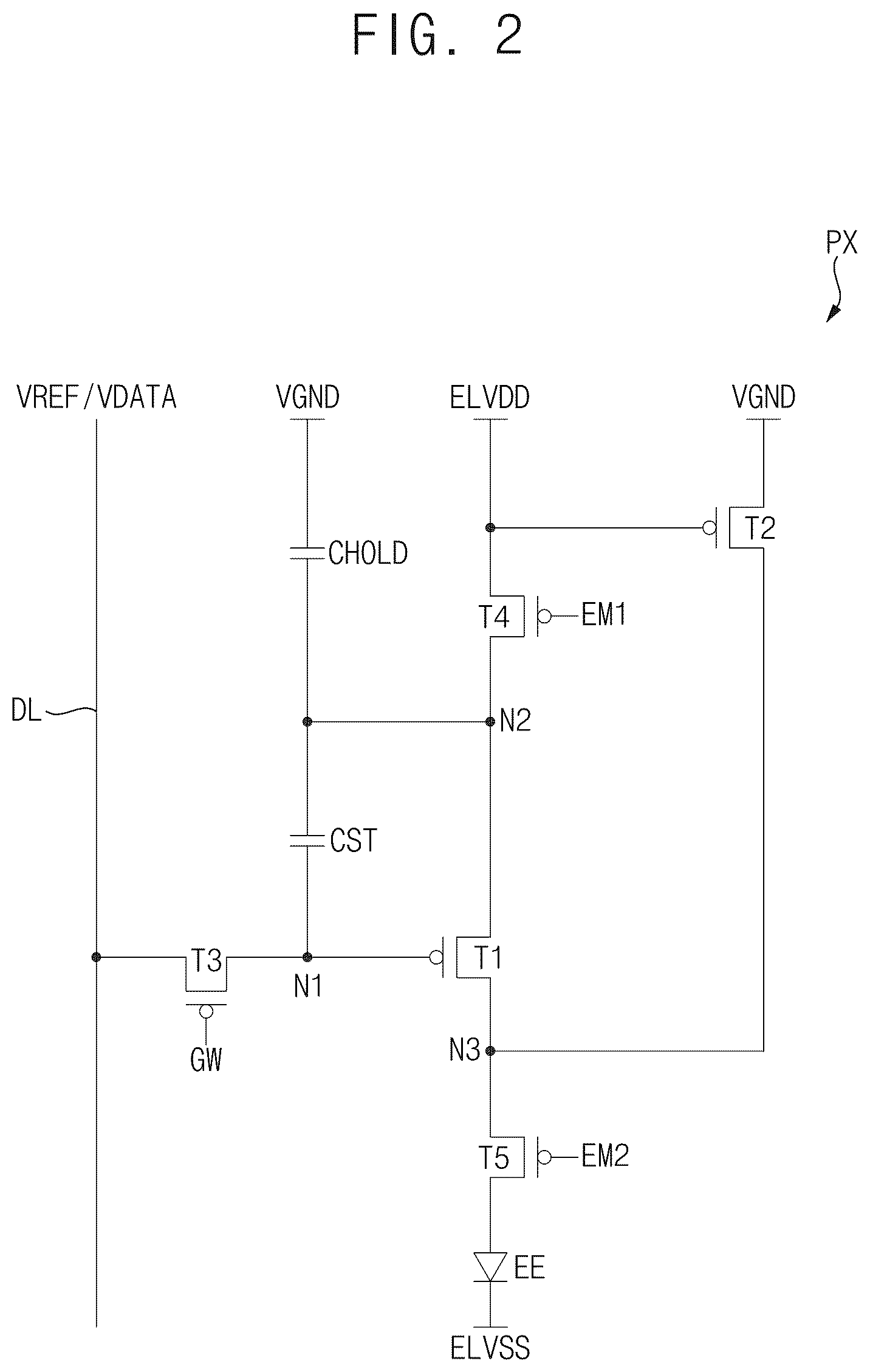 Patent US12417735 Figure 2 – Pixel and display device including the same
