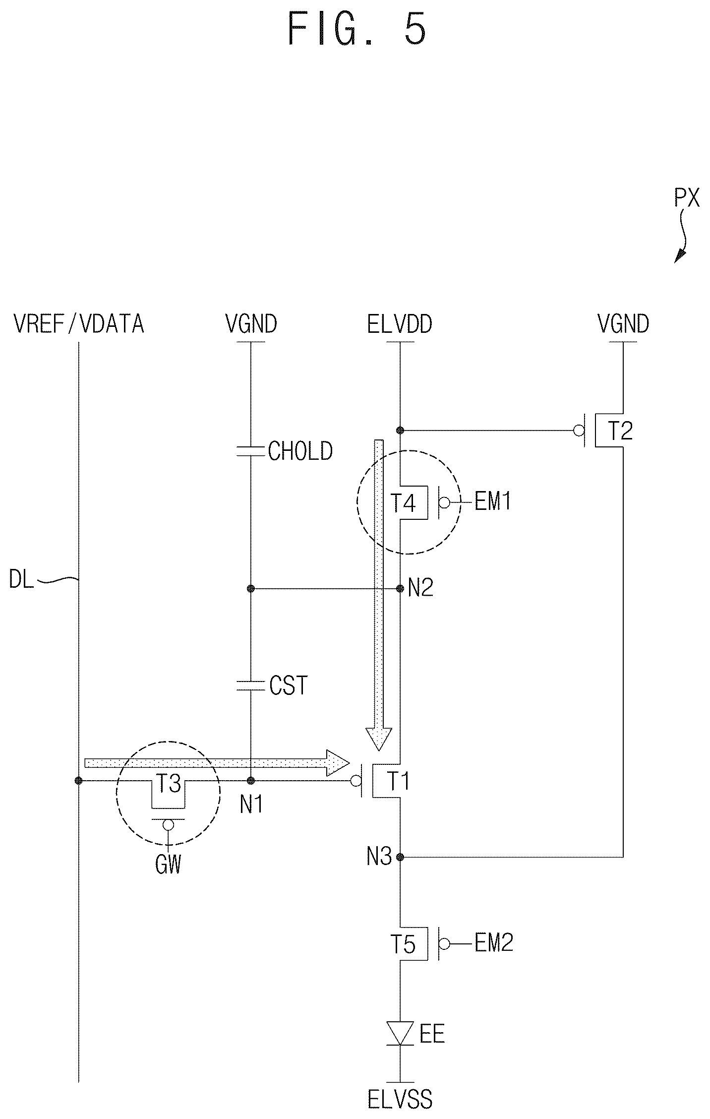 Patent US12417735 Figure 5 – Pixel and display device including the same