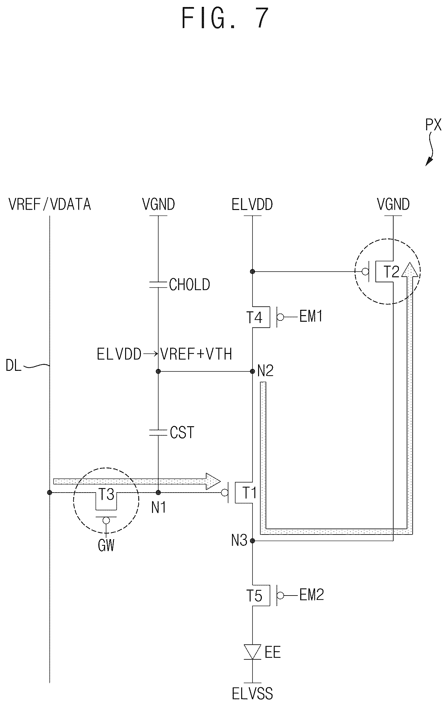 Patent US12417735 Figure 7 – Pixel and display device including the same