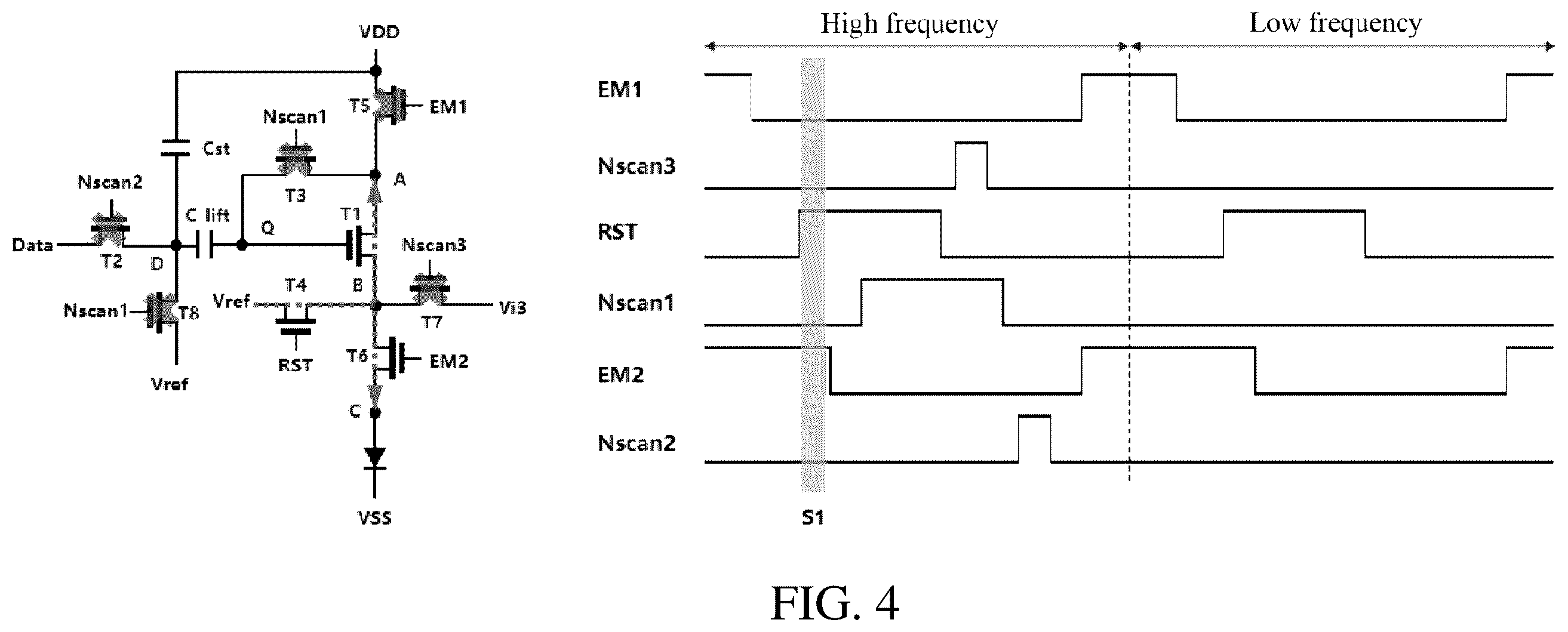 Patent US12417742 Figure 4 – Pixel driving circuit and display device