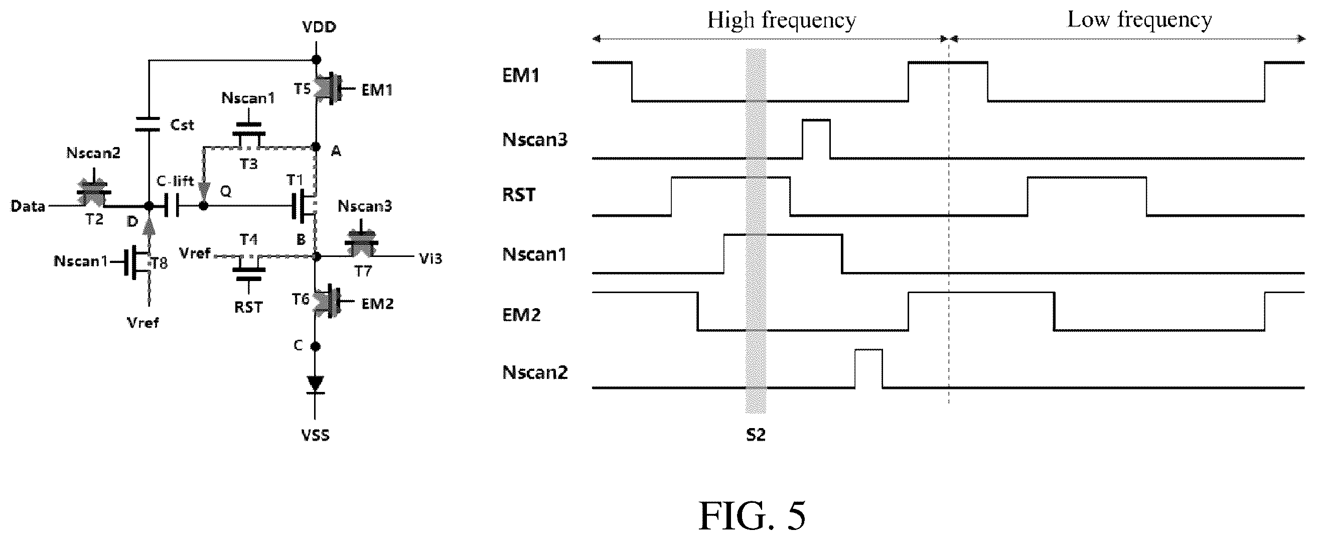 Patent US12417742 Figure 5 – Pixel driving circuit and display device