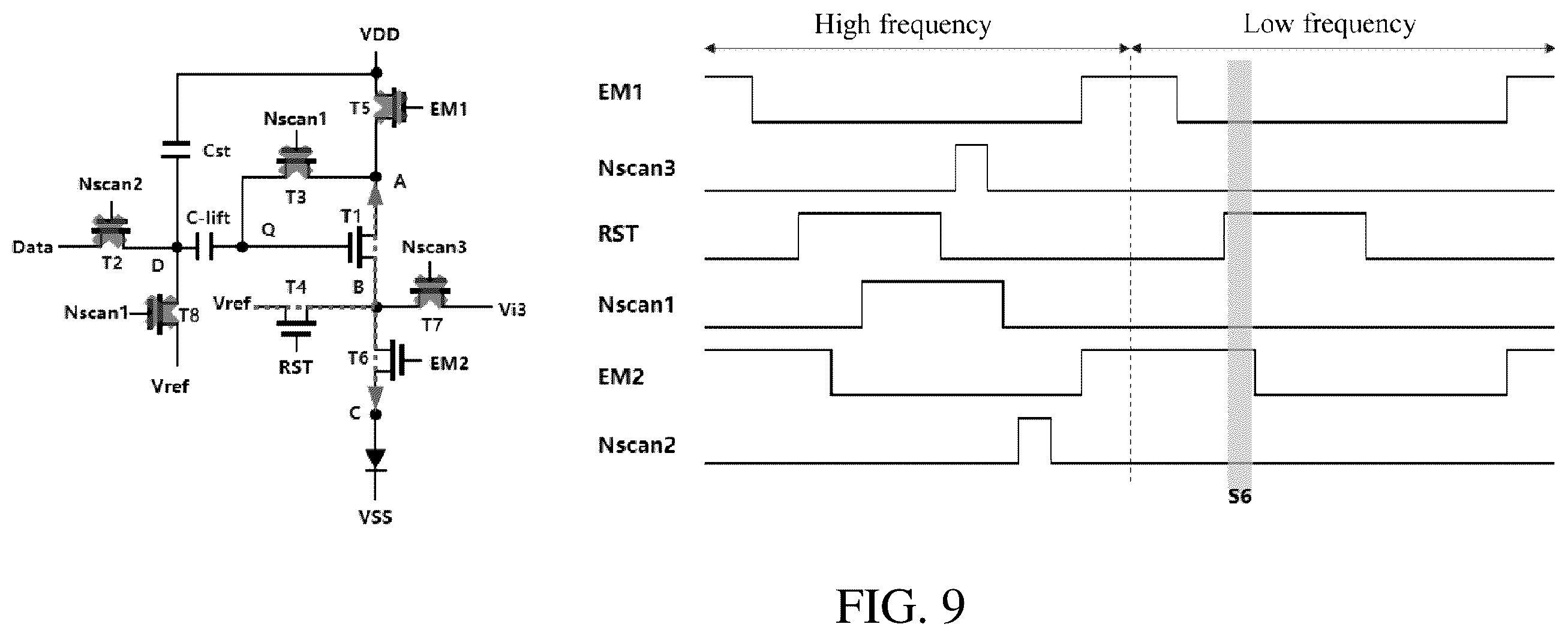Patent US12417742 Figure 9 – Pixel driving circuit and display device