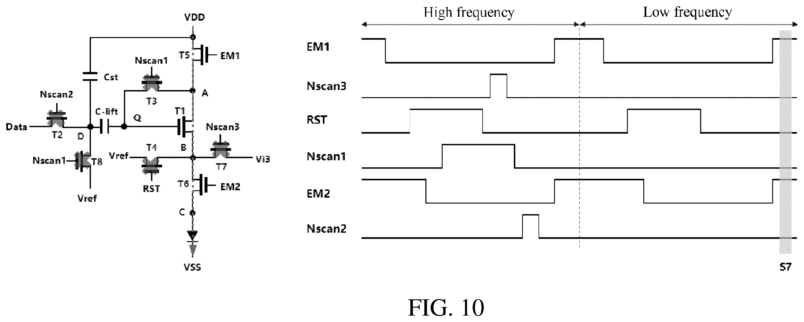 Patent US12417742 Figure 10 – Pixel driving circuit and display device