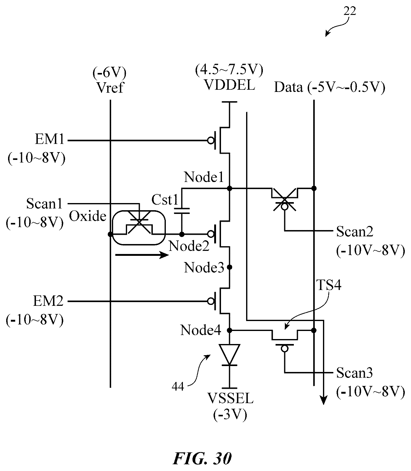 Patent US12417743 Figure 16 – Display with light-emitting diodes